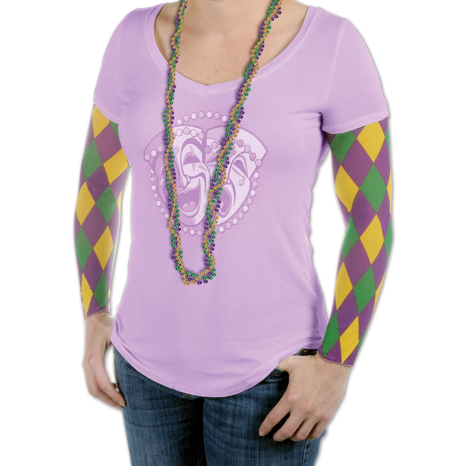 Beistle Mardi Gras Harlequin Party Sleeves