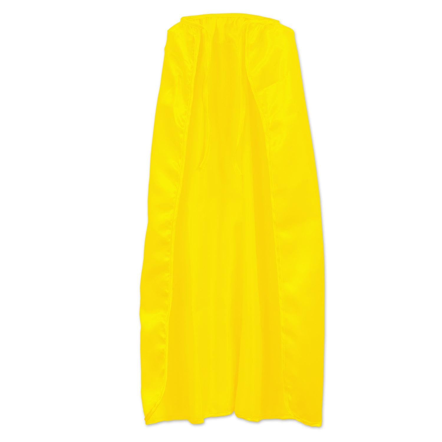 Beistle Fabric Cape - yellow - string-tie closure