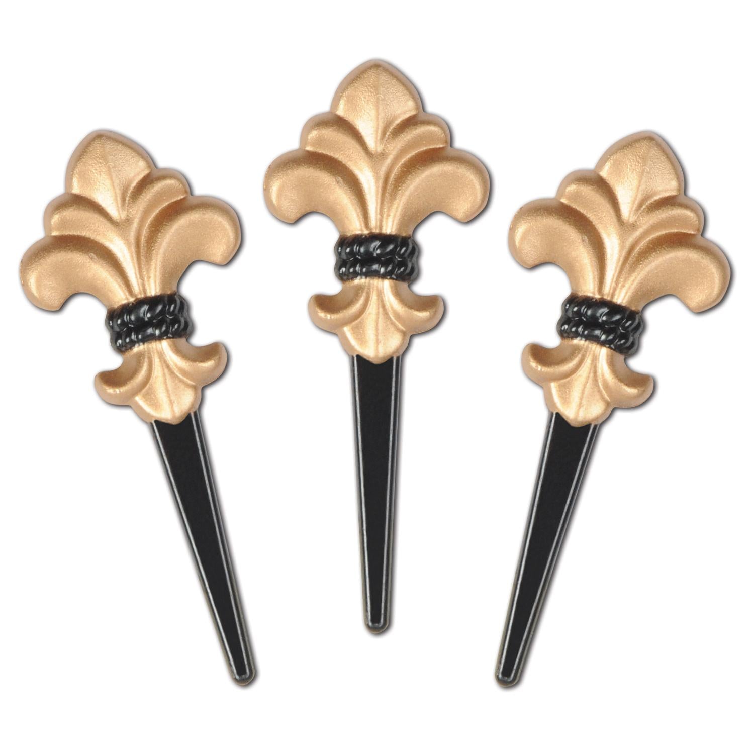 Beistle Luau Party Fleur De Lis Picks (8/Pkg)