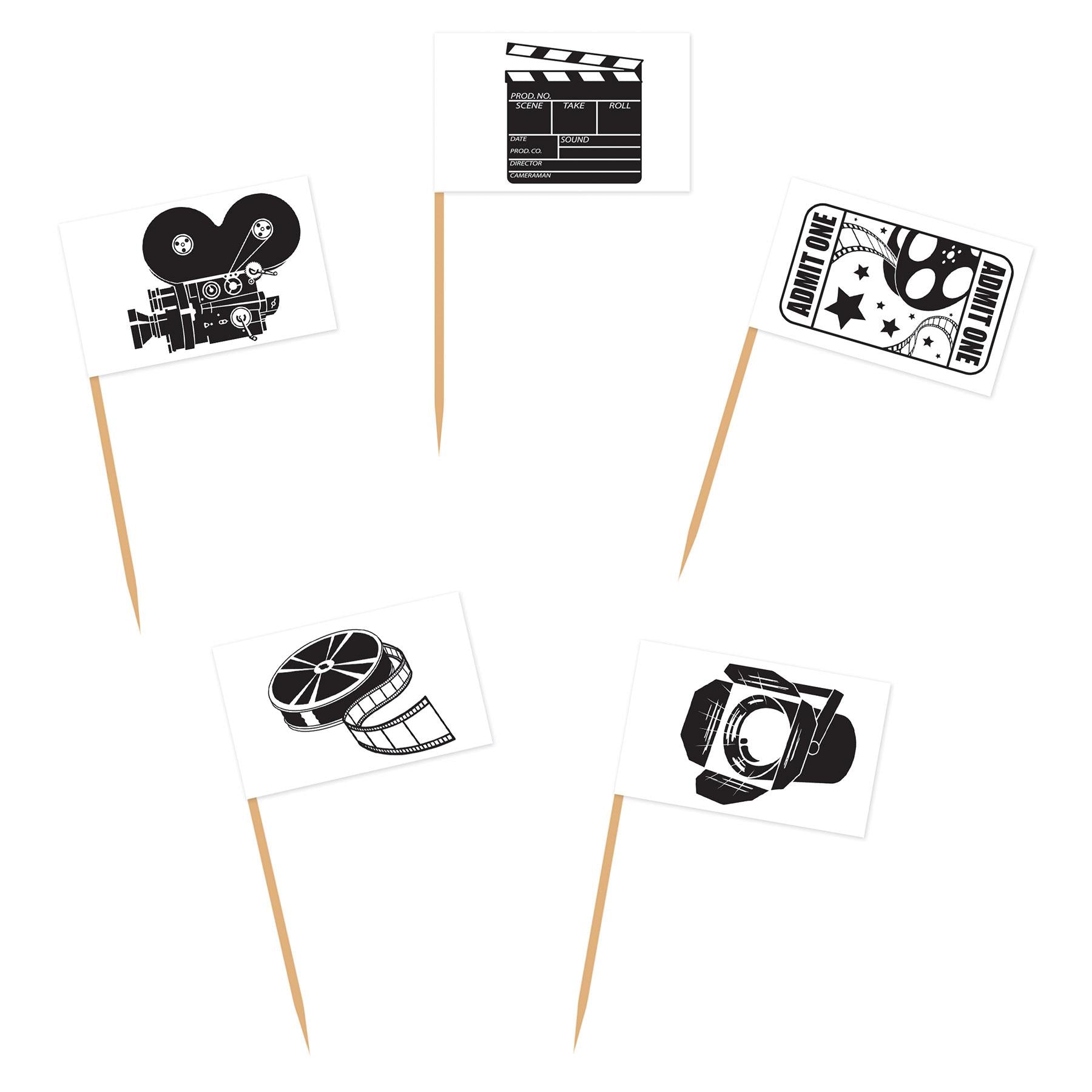 Beistle Movie Set Party Picks (50/Pkg)