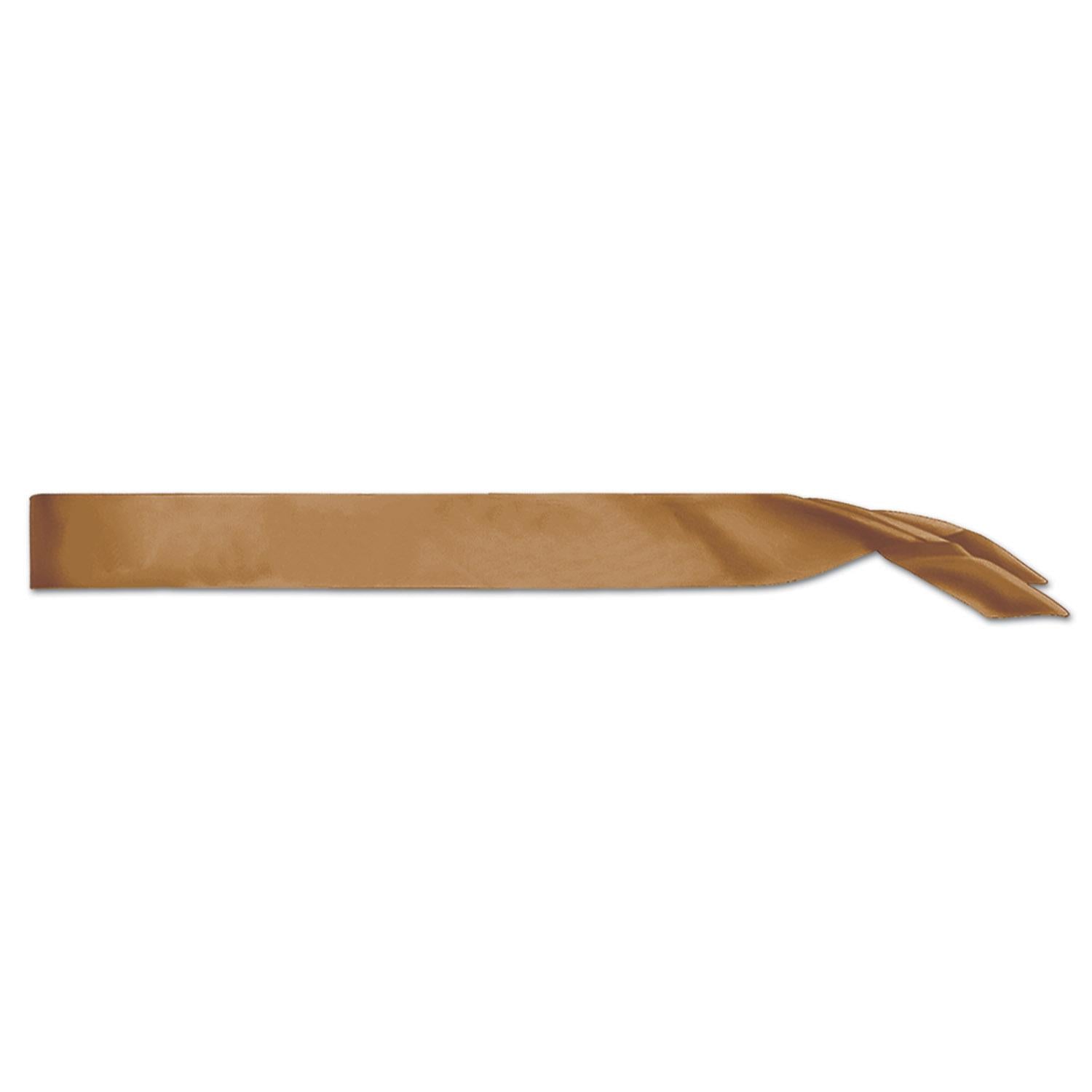 Beistle Satin Sash - gold