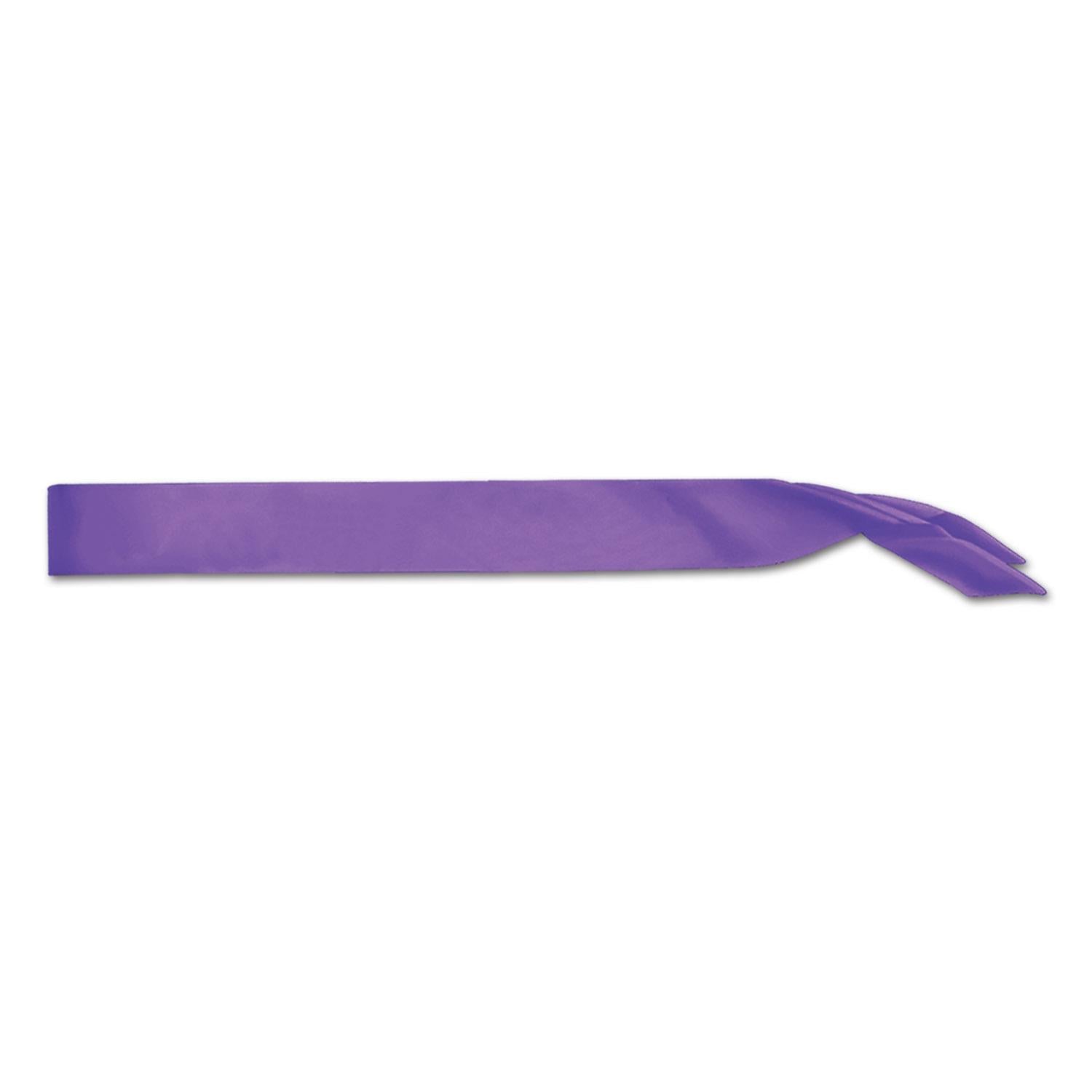 Beistle Satin Sash - purple