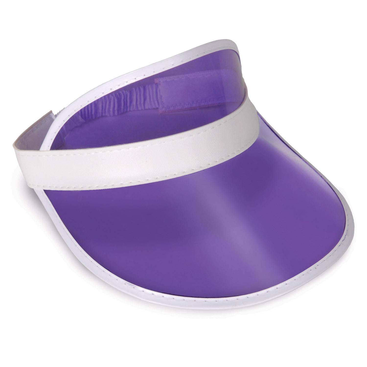 Beistle Clear Purple Plastic Dealer's Visor