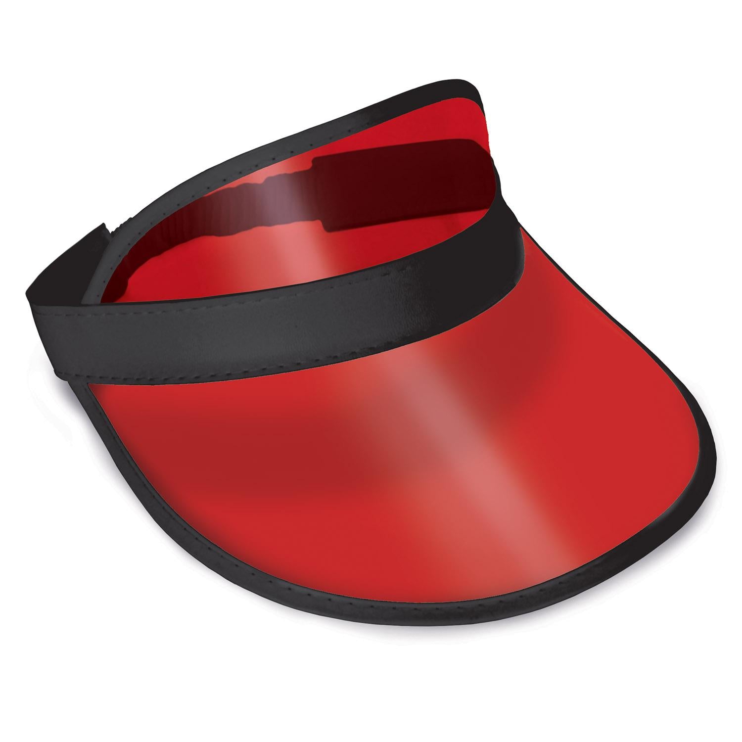 Beistle Clear Red Plastic Dealer's Visor