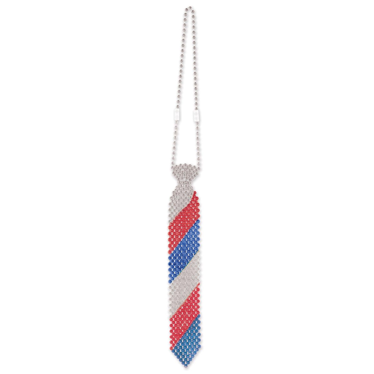 Beistle Beaded Patriotic Tie