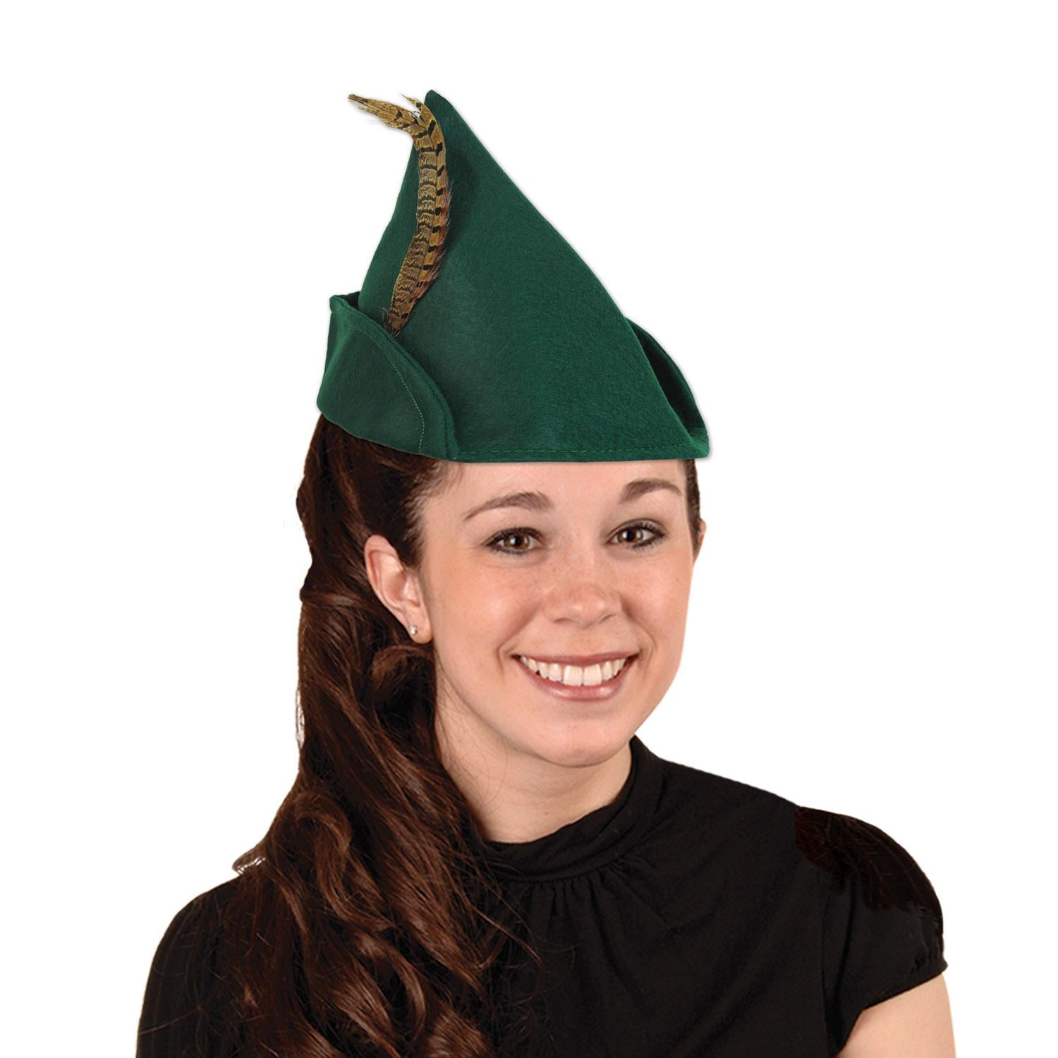 BH531 Robin Hood Hat Soft Felt, One Size