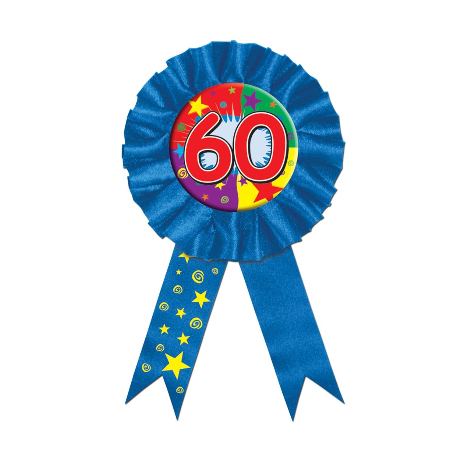 Beistle 60th Birthday Party Award Ribbon