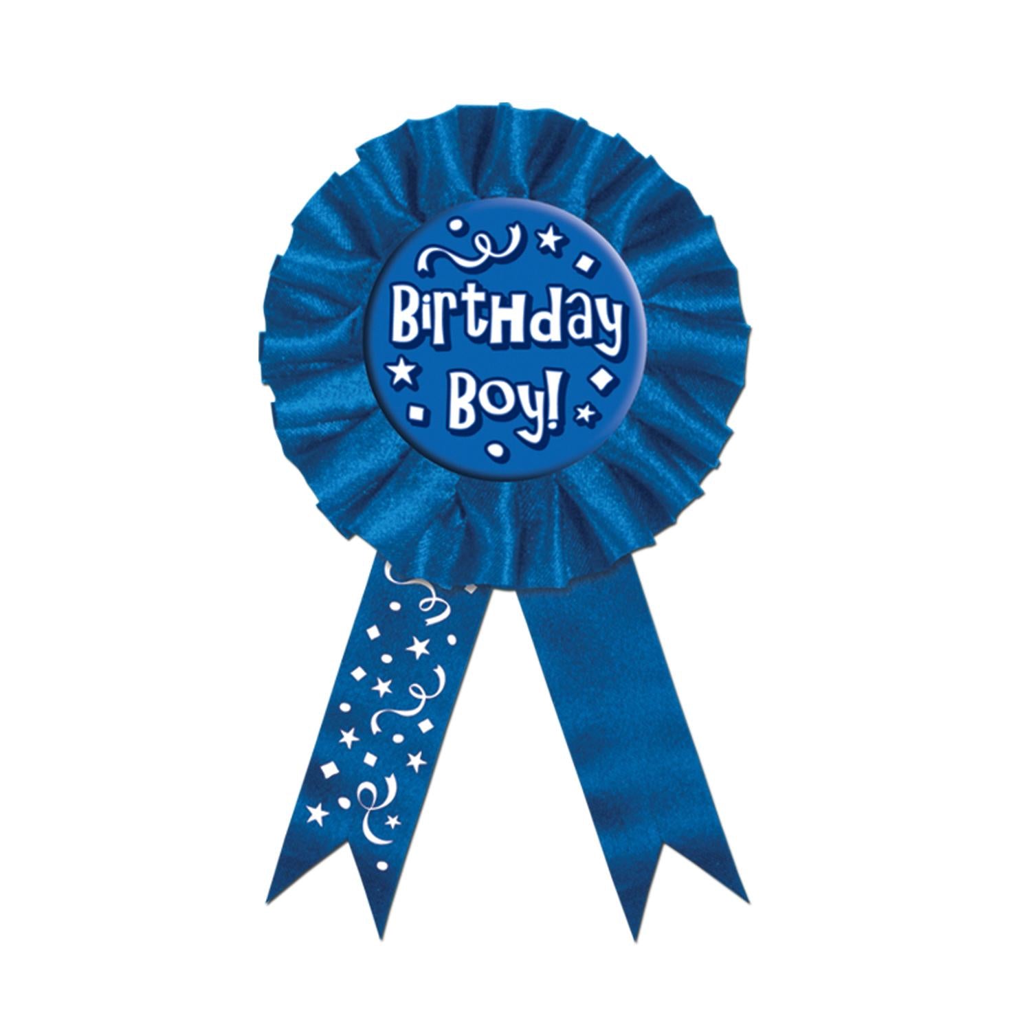 Beistle Birthday Party Boy! Award Ribbon