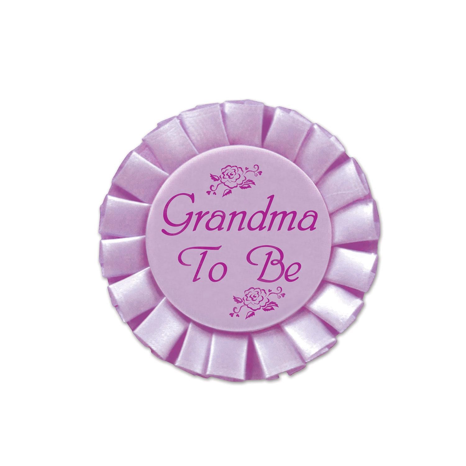 Beistle Grandma To Be Satin Button