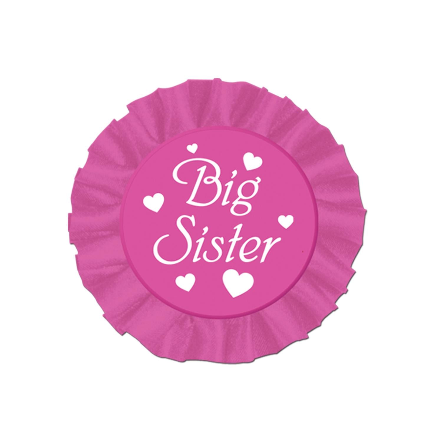 Beistle Big Sister Satin Button