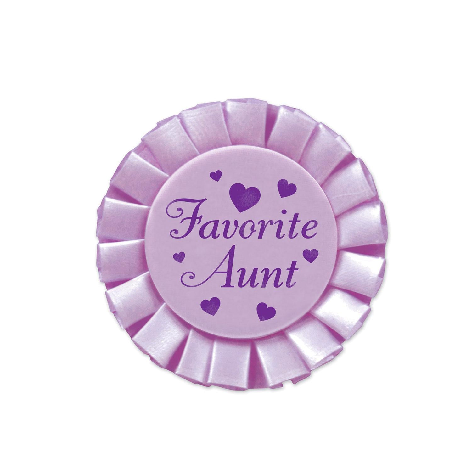 Beistle Favorite Aunt Satin Button