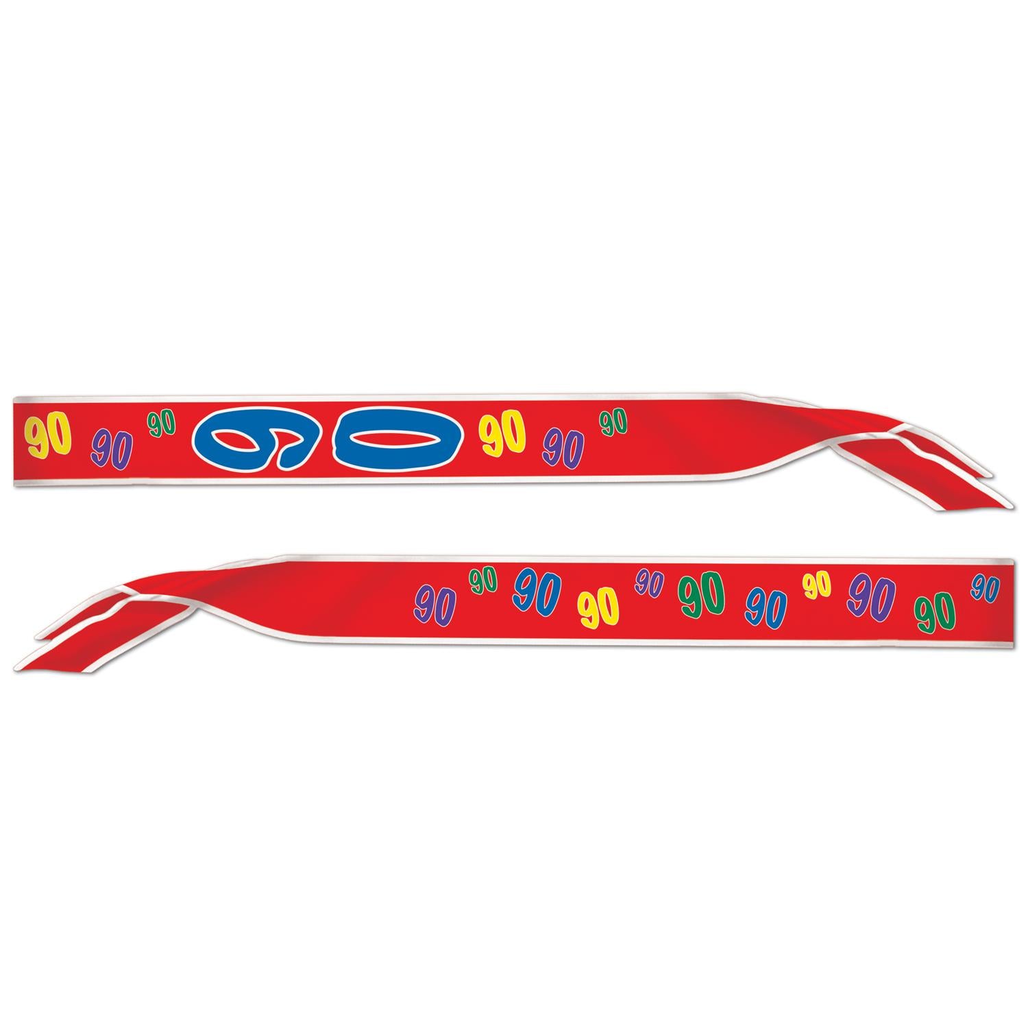 Beistle 90th Birthday Party Satin Sash