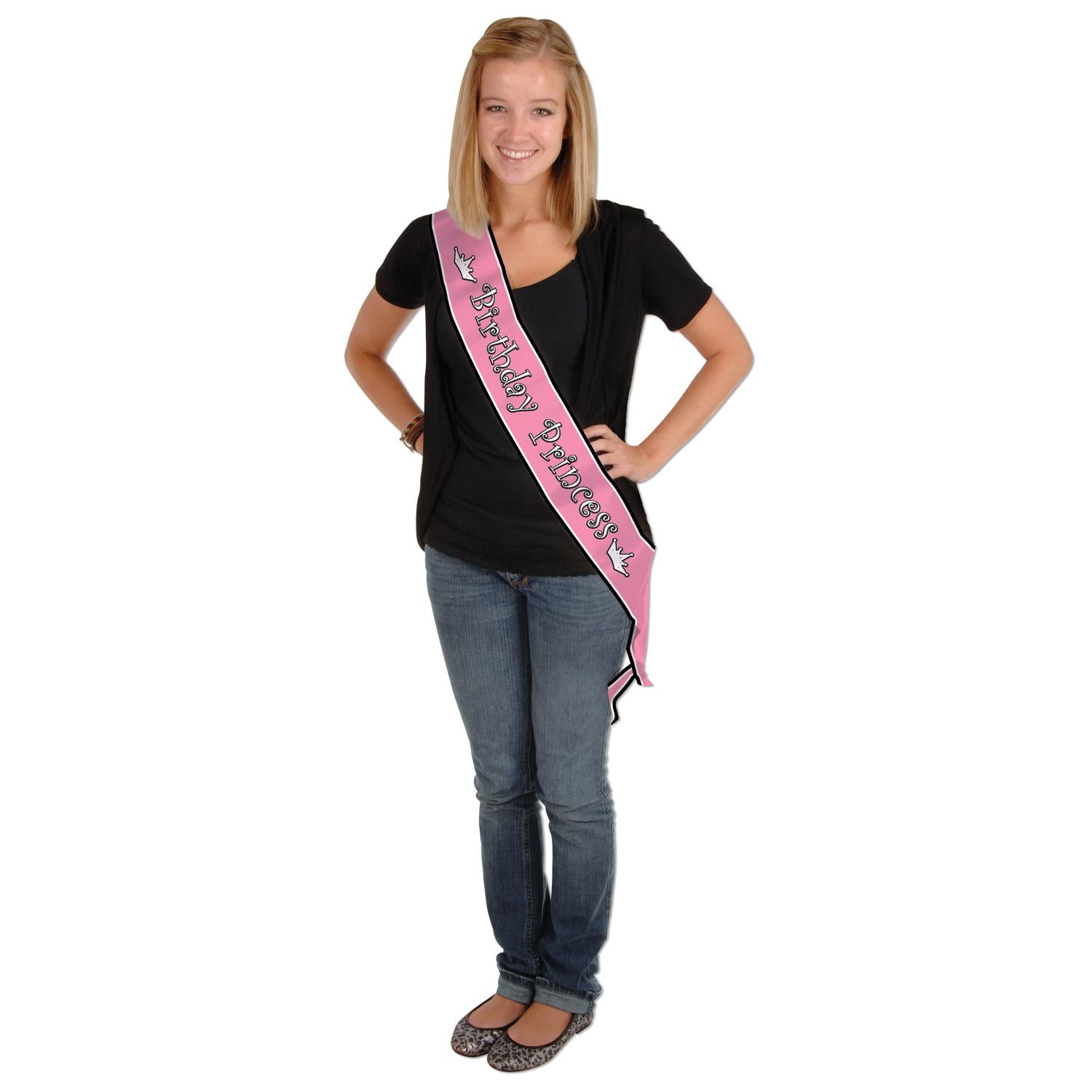 Beistle Birthday Party Princess Satin Sash