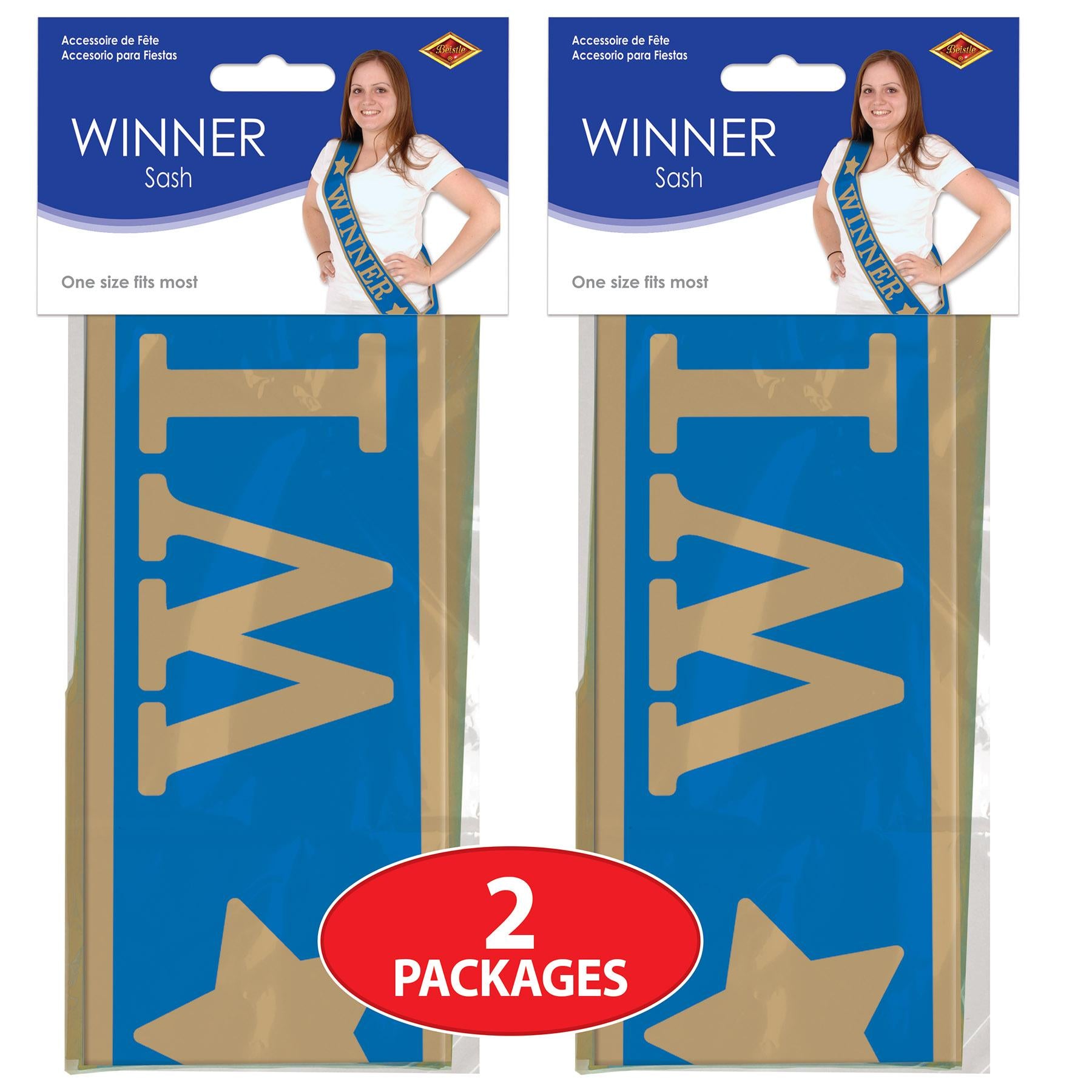 Beistle Winner Party Satin Sash