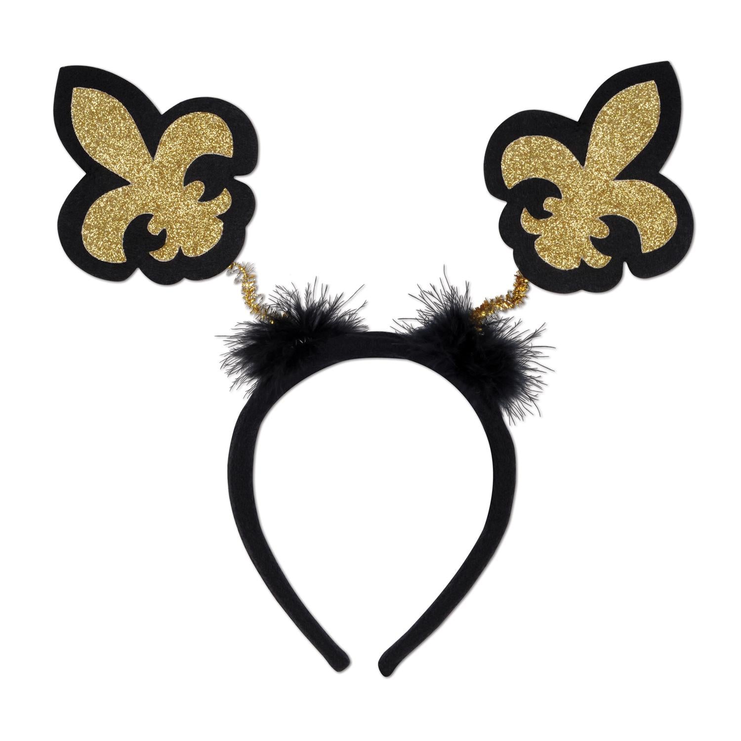 Beistle Mardi Gras Glittered Fleur De Lis Boppers