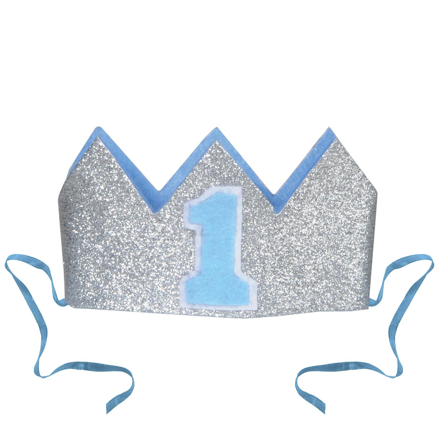 Beistle Glittered Baby's 1st Birthday Party Crown