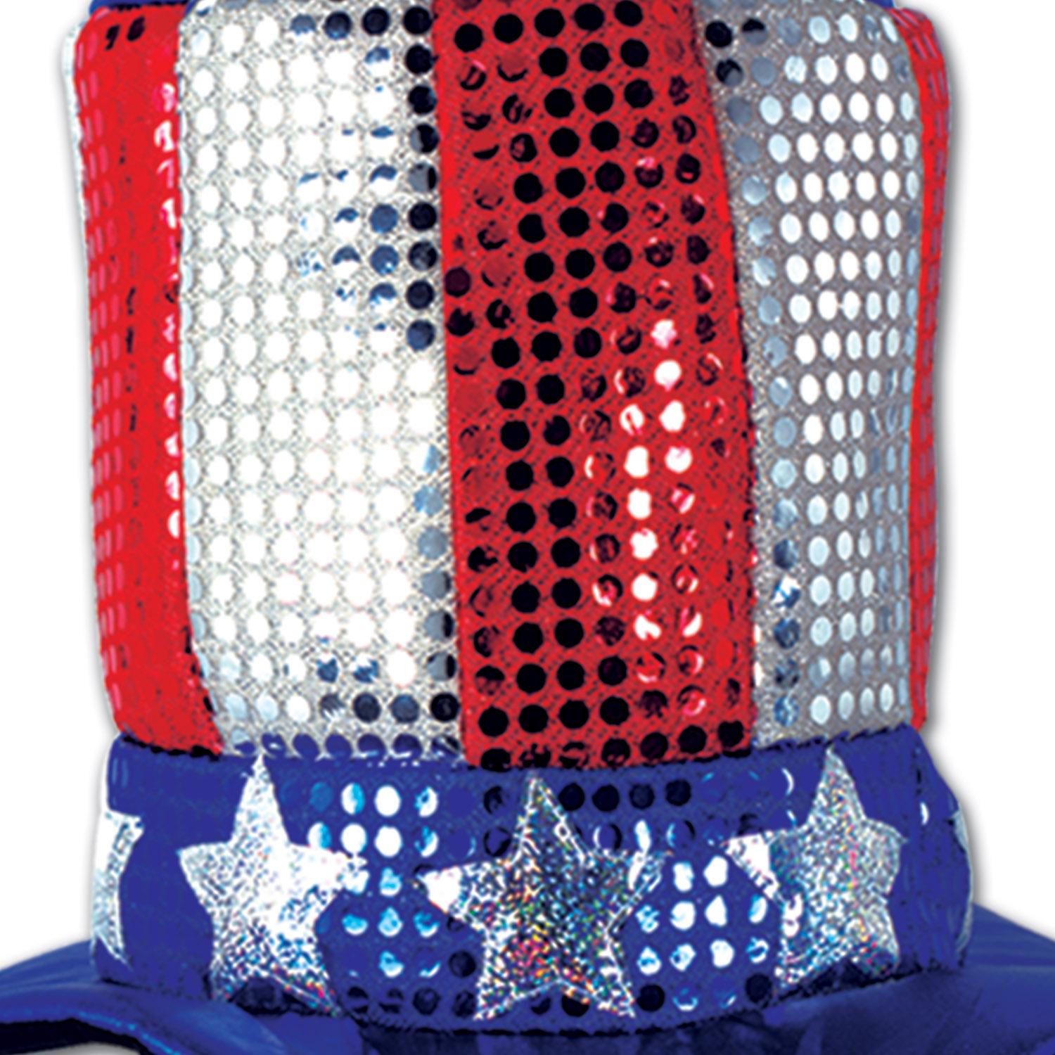 Beistle Glitz 'N Gleam Uncle Sam Top Hat