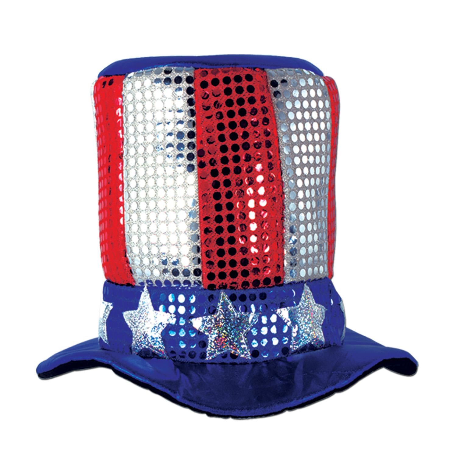 Beistle Glitz 'N Gleam Uncle Sam Top Hat