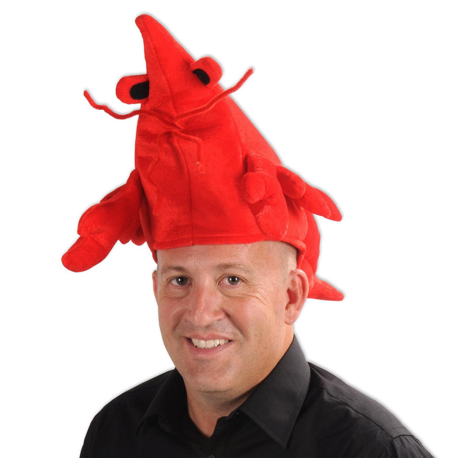 Beistle Mardi Gras Plush Crawfish Hat