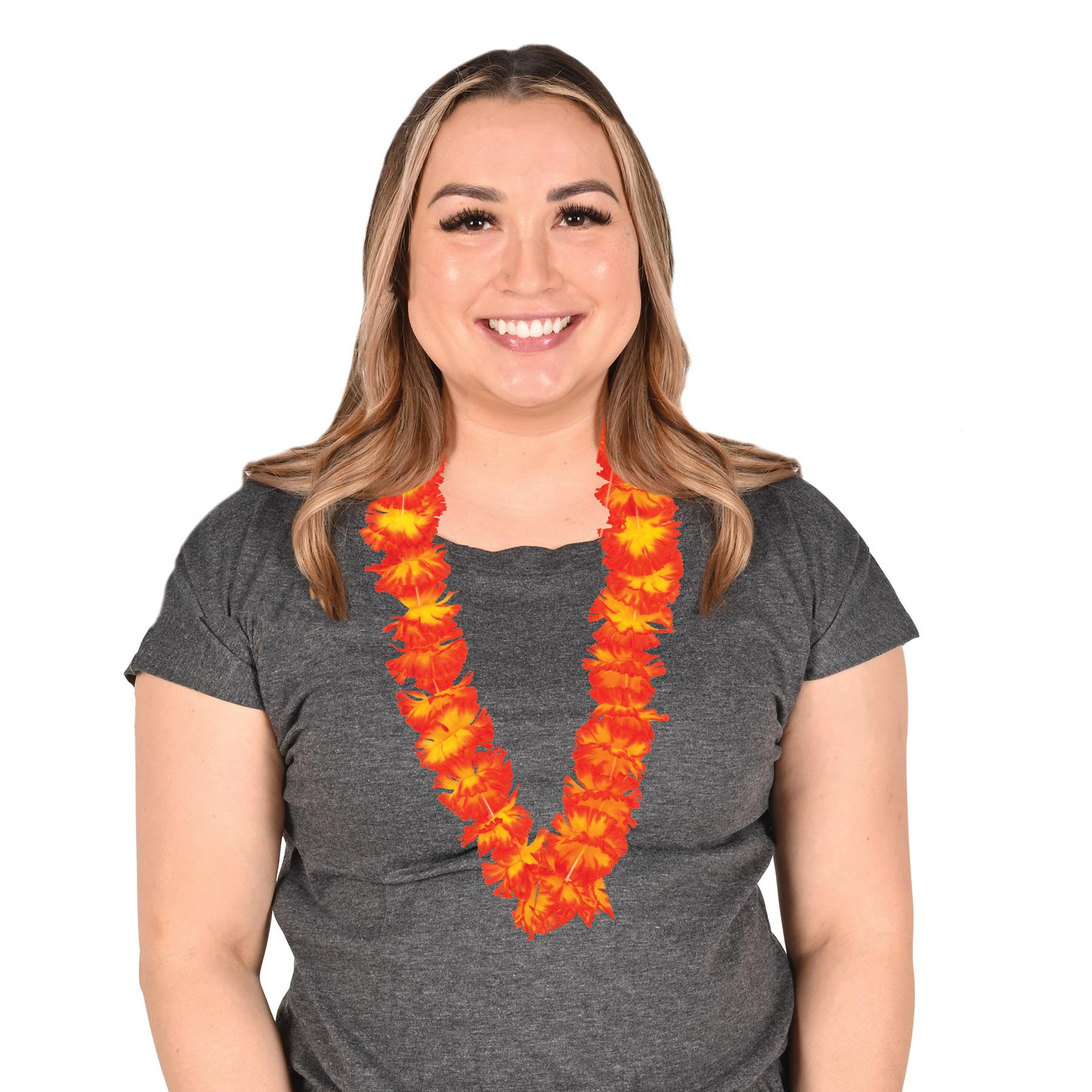 Beistle Luau Party Hawaiian Floral Leis (4/Pkg)