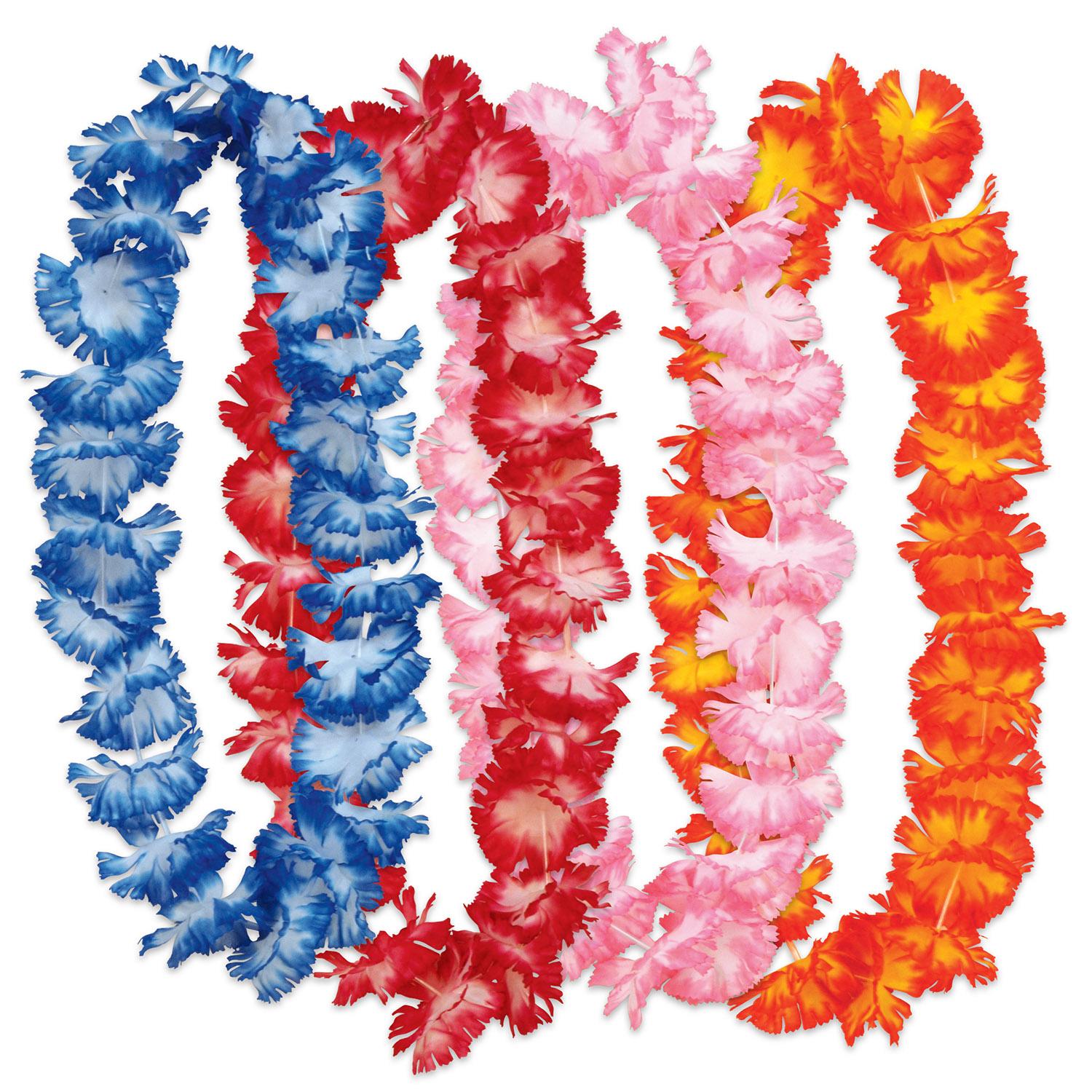 Beistle Luau Party Hawaiian Floral Leis (4/Pkg)