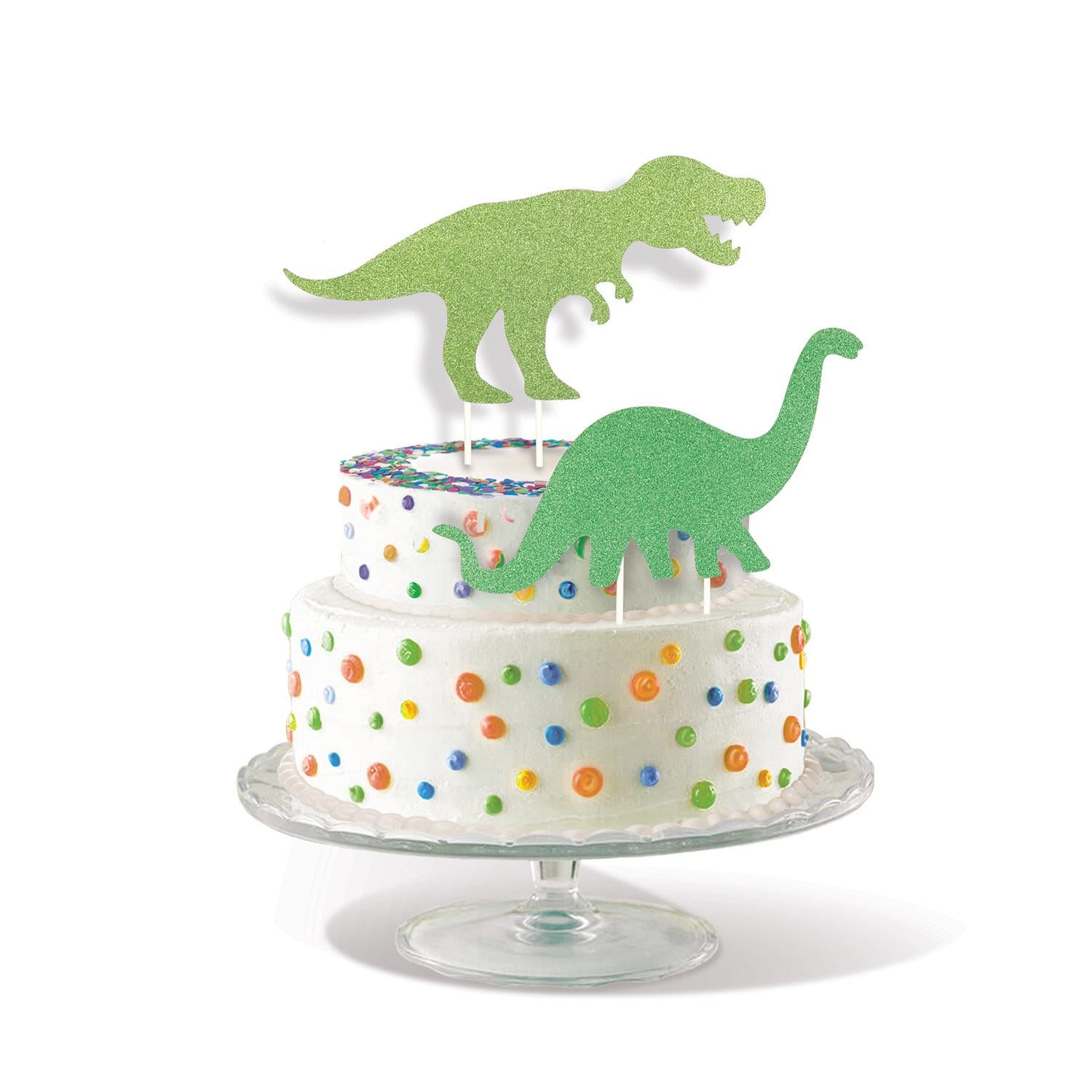 Beistle Dinosaur Party Cake Toppers (2/Pkg)