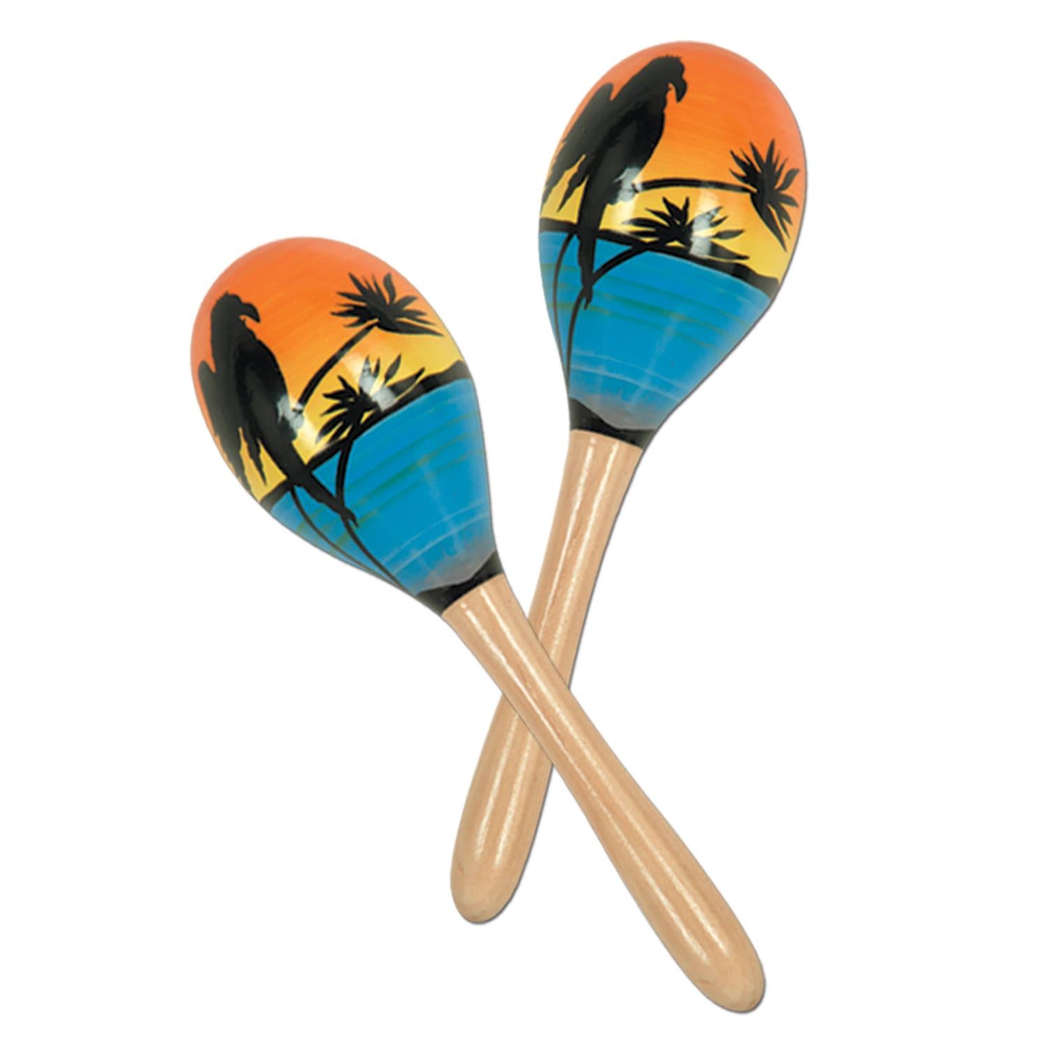 Beistle Fiesta Tropical Fun Party Maracas (2/Pkg)