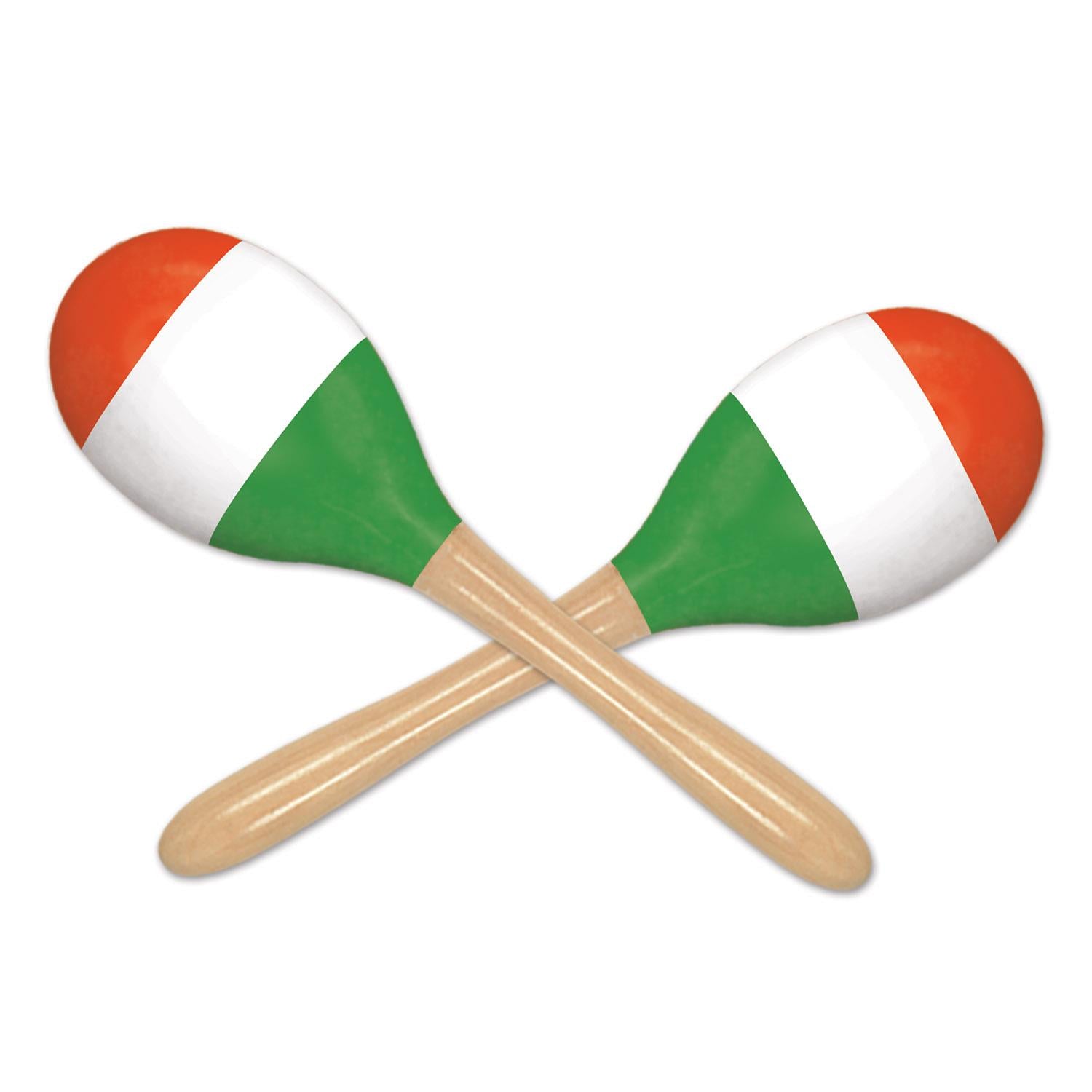 Beistle Fiesta Red, White & Green Maracas (2/Pkg)