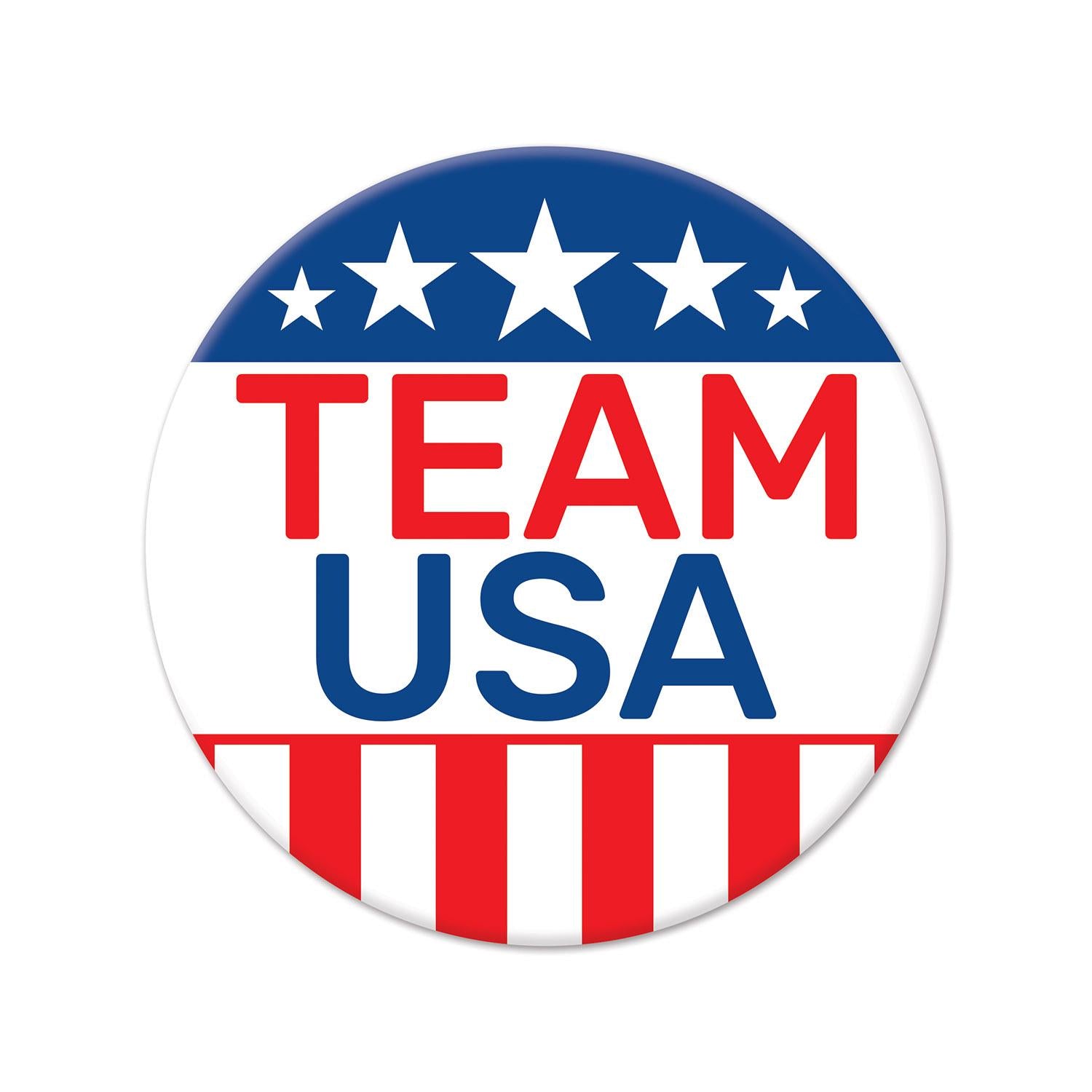 Beistle Team USA Party Buttons (5/Pkg)