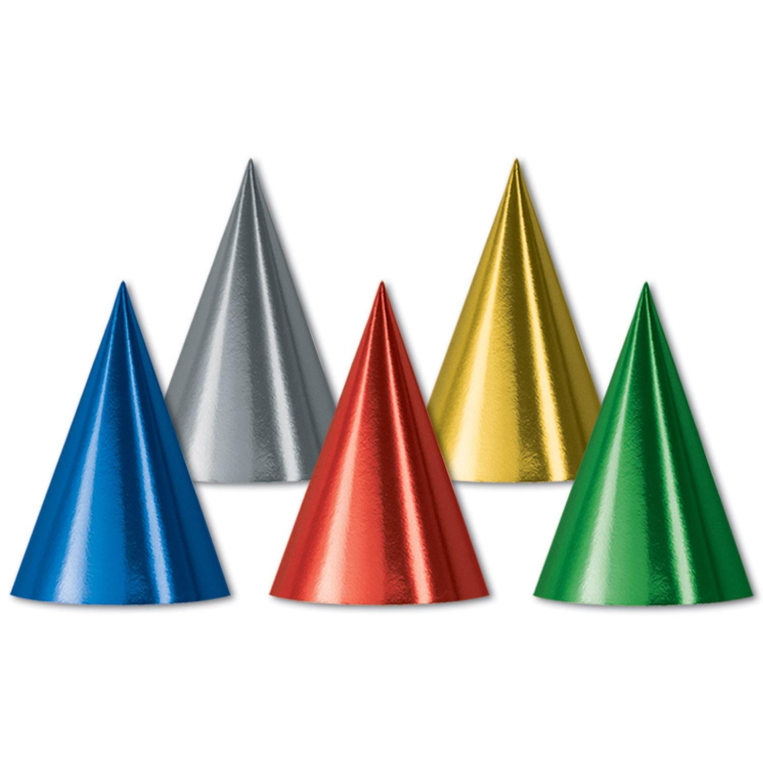 Beistle Foil Cone Hats