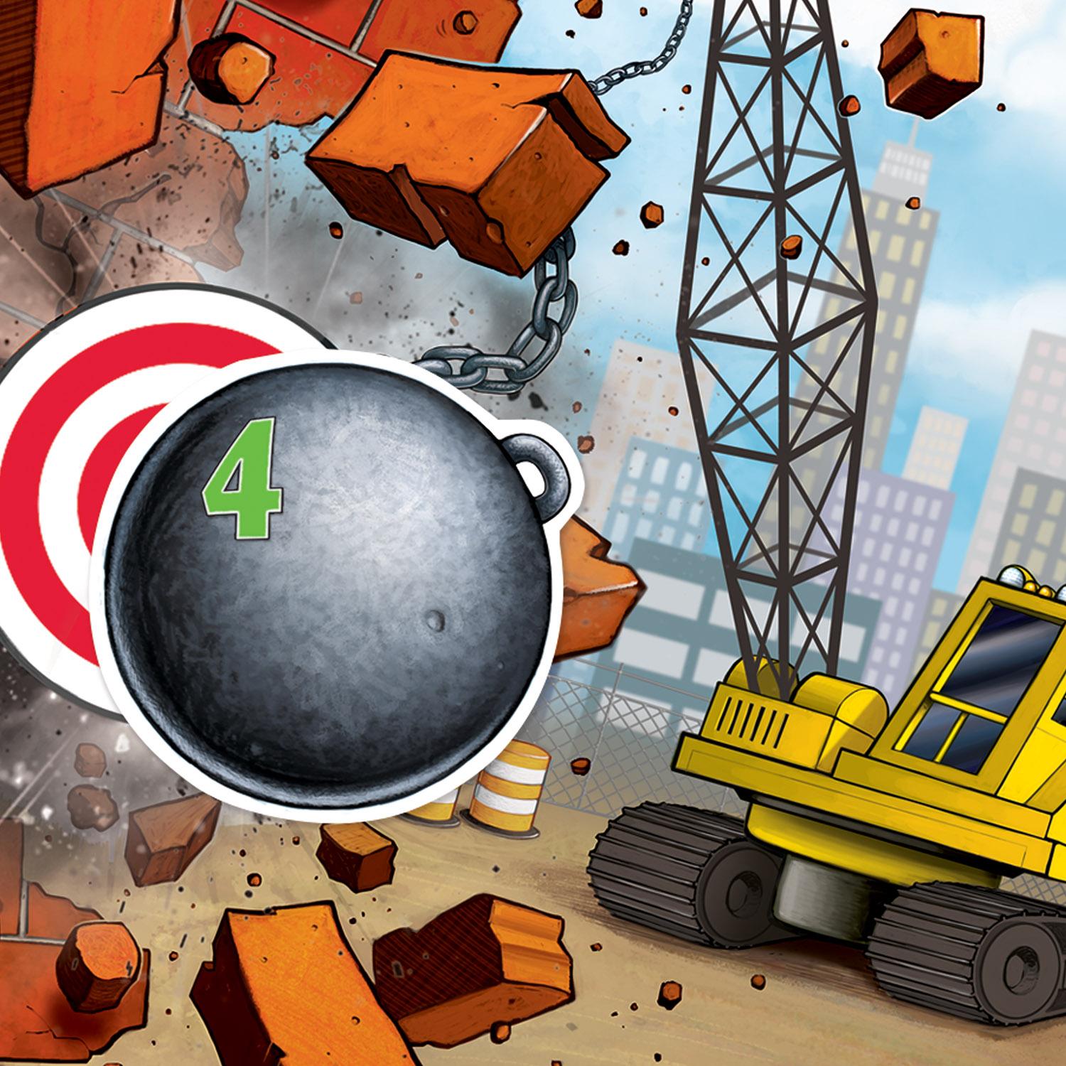 Beistle Pin The Wrecking Ball On The Crane Party Game