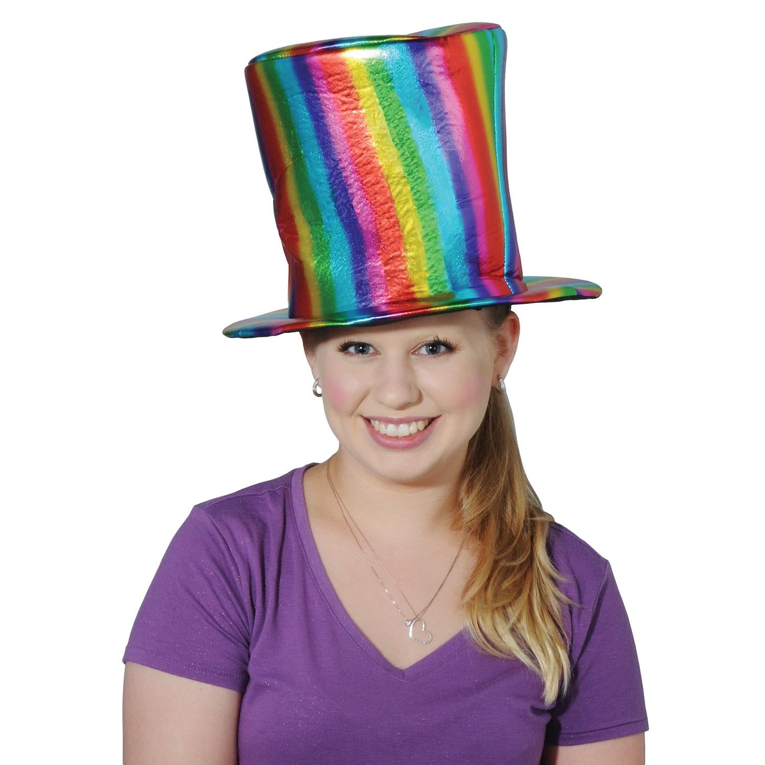 Beistle Fabric Rainbow Hat