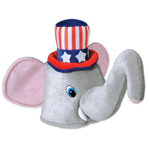 Beistle Plush Patriotic Elephant Hat