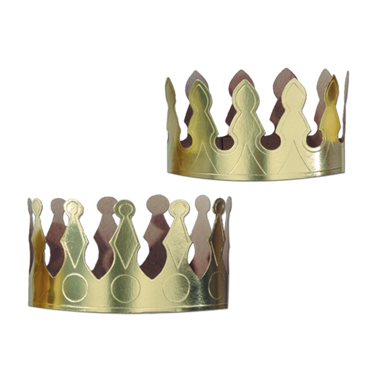 Beistle Gold Foil Crowns