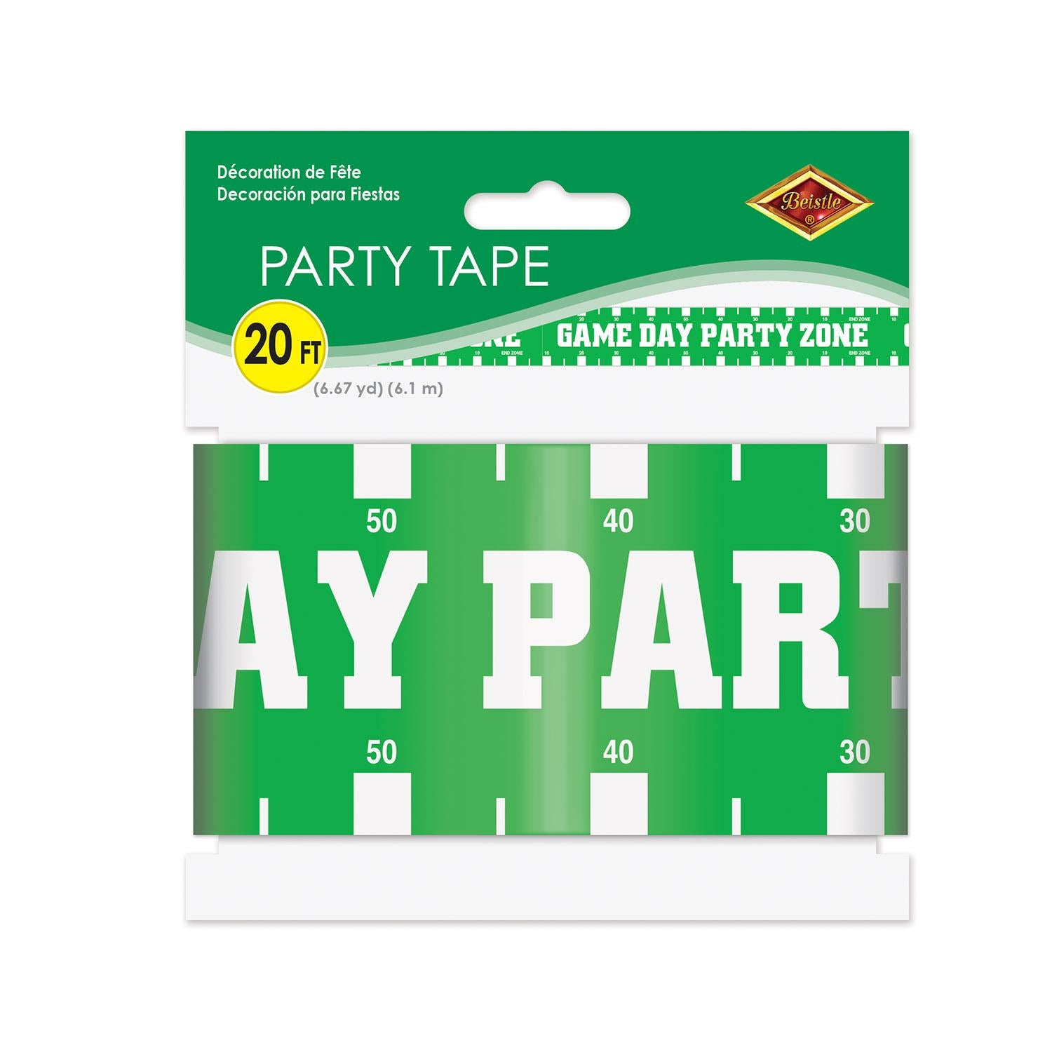 Beistle Game Day Party Zone Party Tape