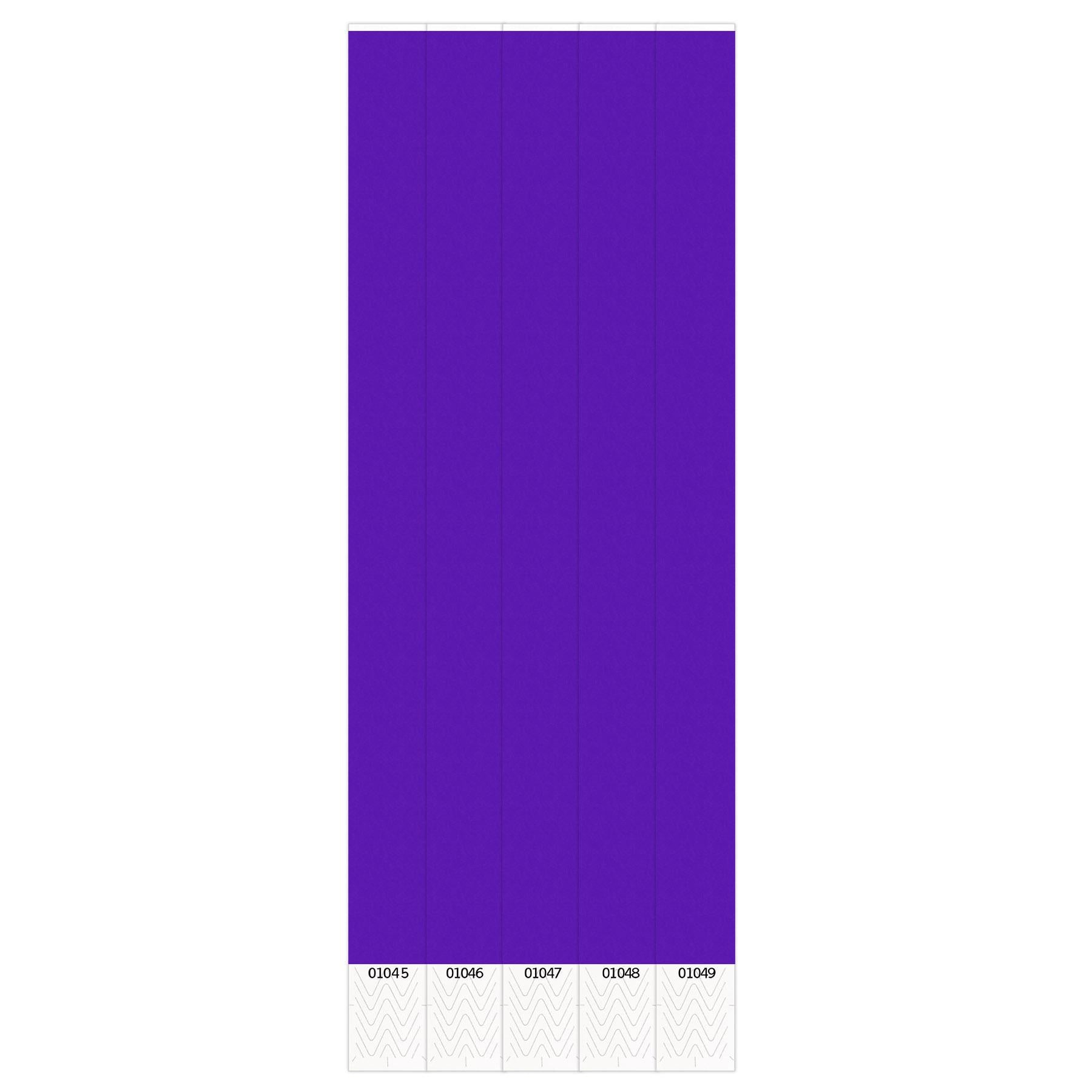 Beistle Solid Purple Color Party Wristbands (Case of 600)