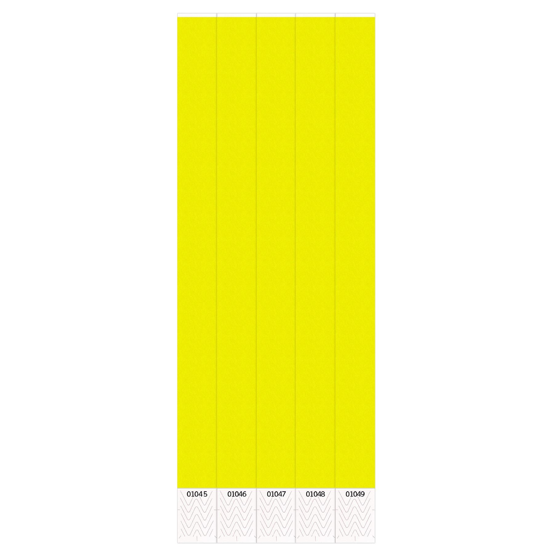 Beistle Solid Yellow Color Party Wristbands (Case of 600)