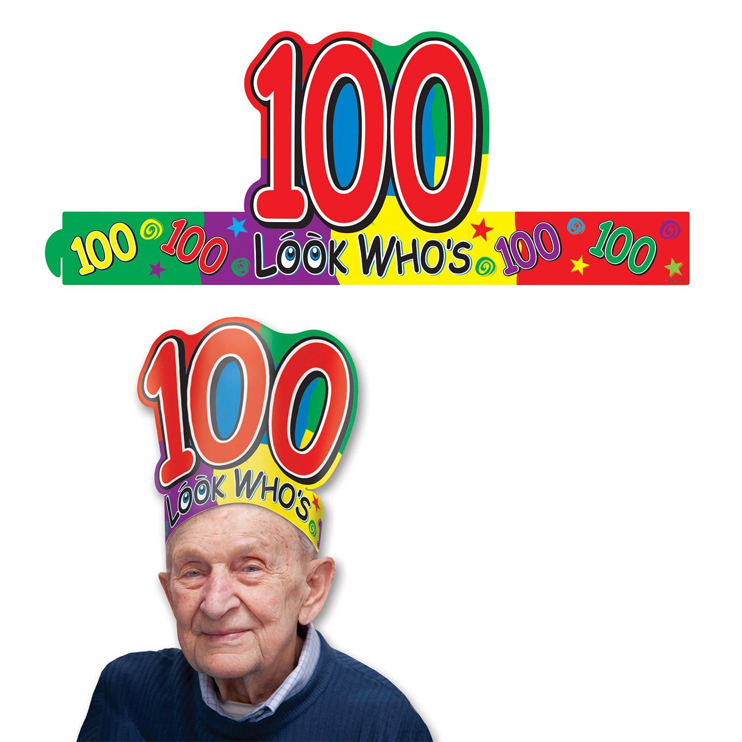 Beistle Look Who's 100 Headband