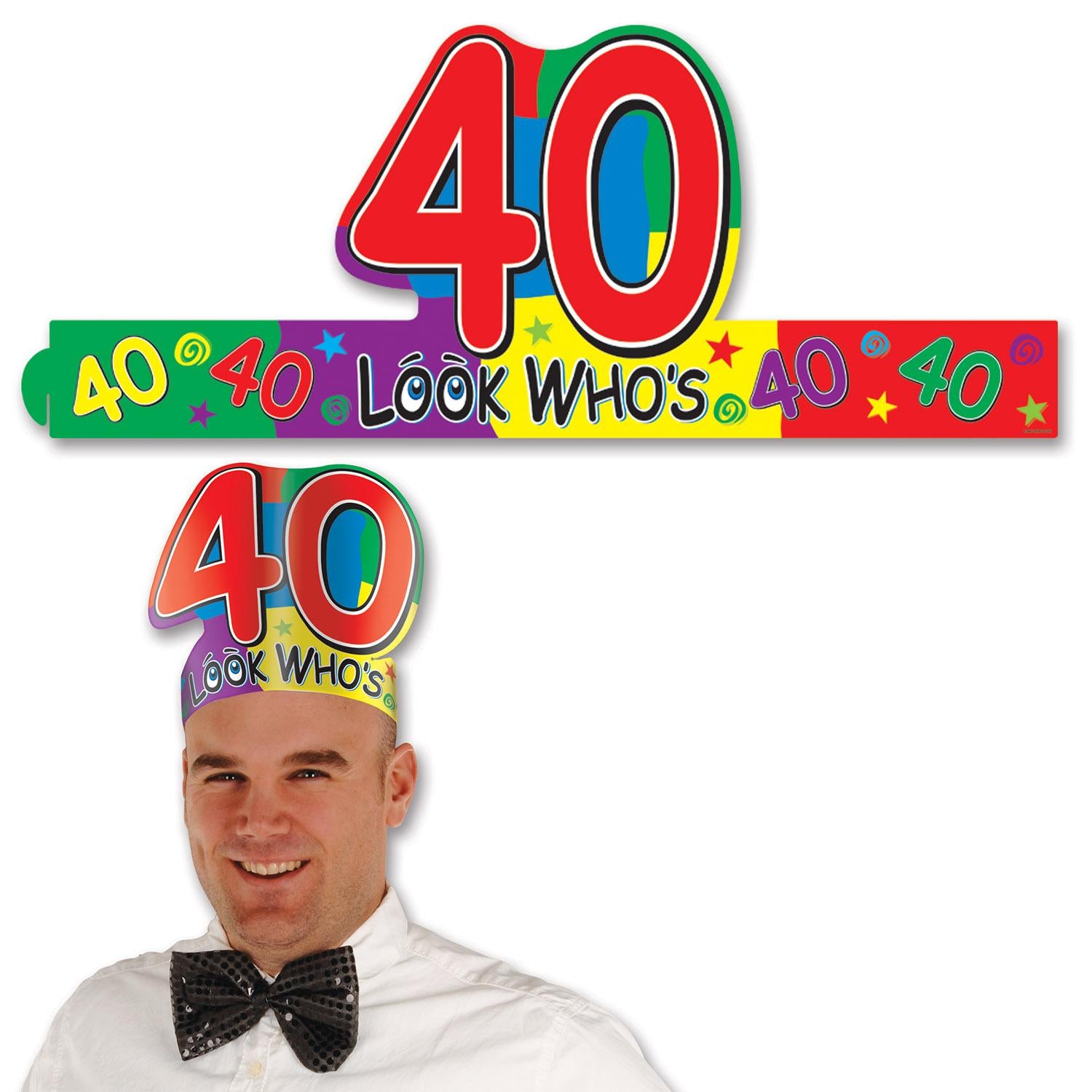 Beistle Look Who's 40 Headband