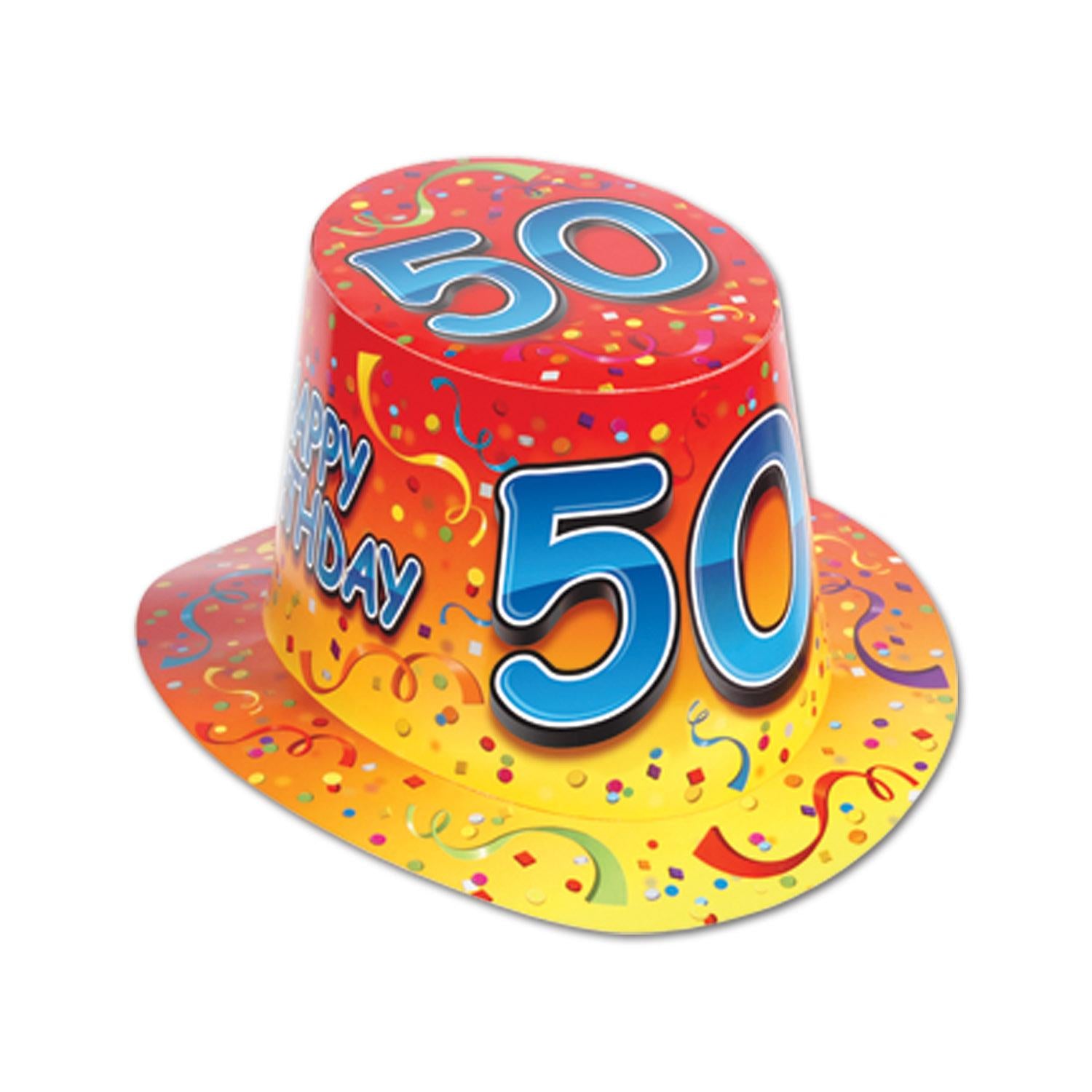 Beistle Happy 50th Birthday Party Hi-Hat