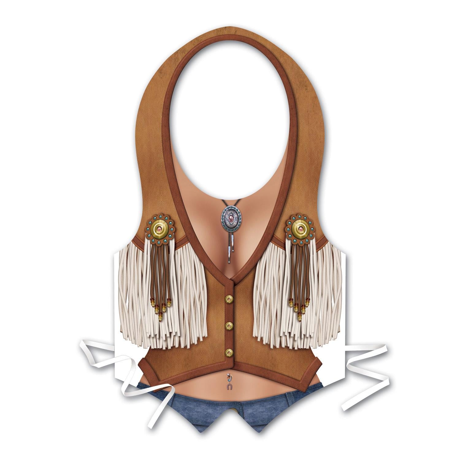 Beistle Plastic Cowgirl Party Vest