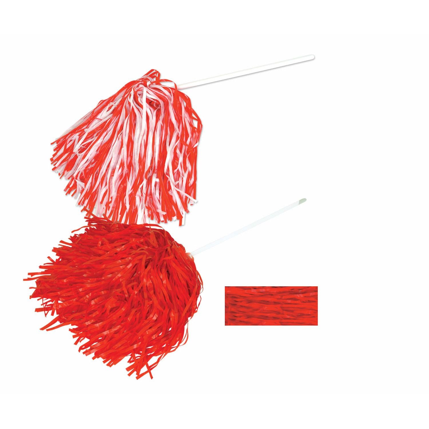 Beistle Red Poly Pom Poms 512 Strand