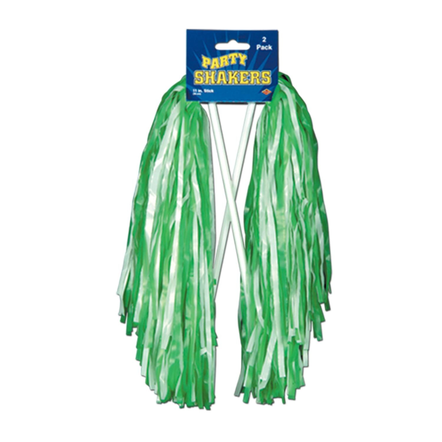 Packaged Pom Poms - 512 Strand - green & white (2/Pkg)