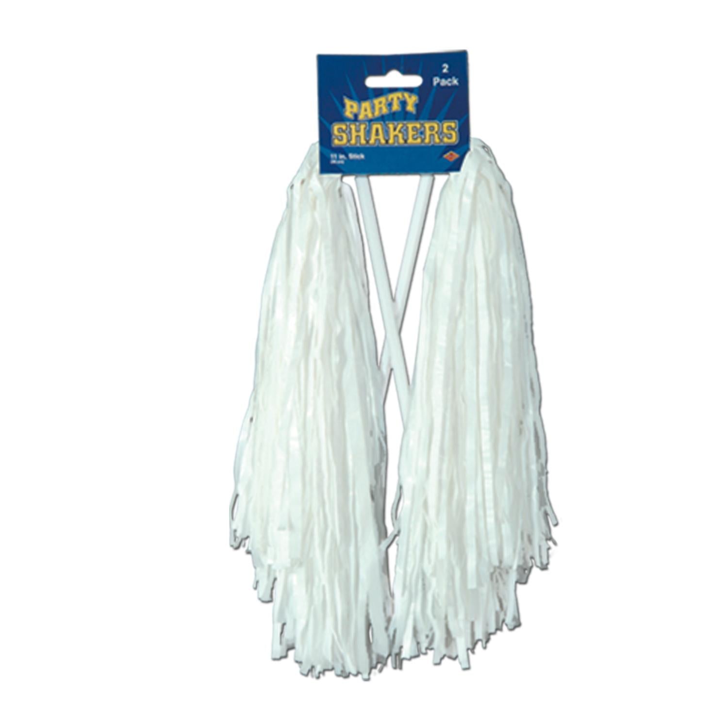 Packaged Party Pom Poms - 512 Strand - white (2 per Package)