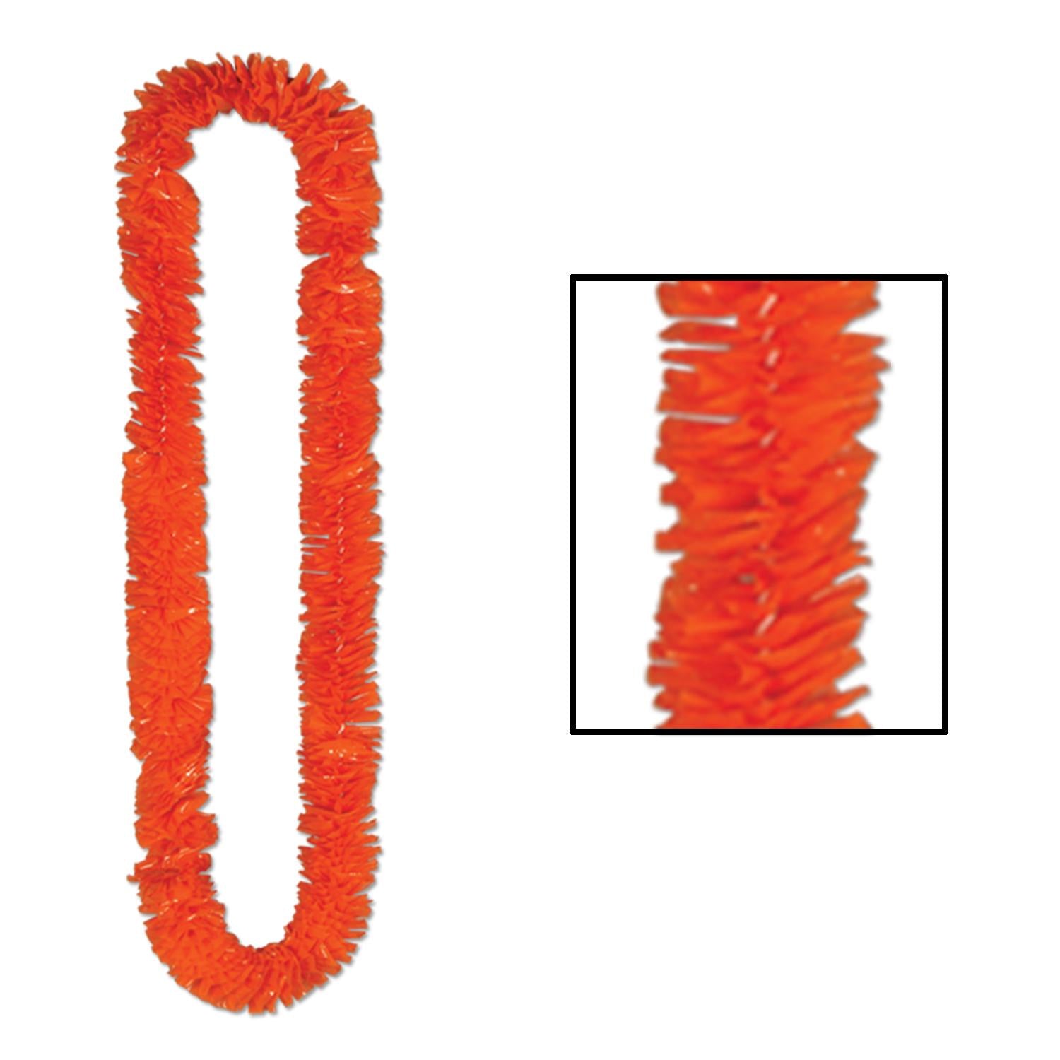 Beistle Luau Party Soft-Twist Poly Leis - orange