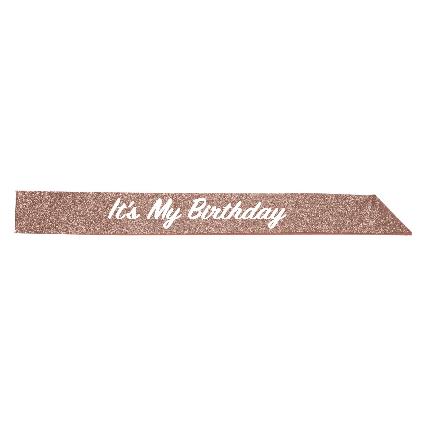 Beistle It's My Birthday Party Glittered Sash (6 Per Case)