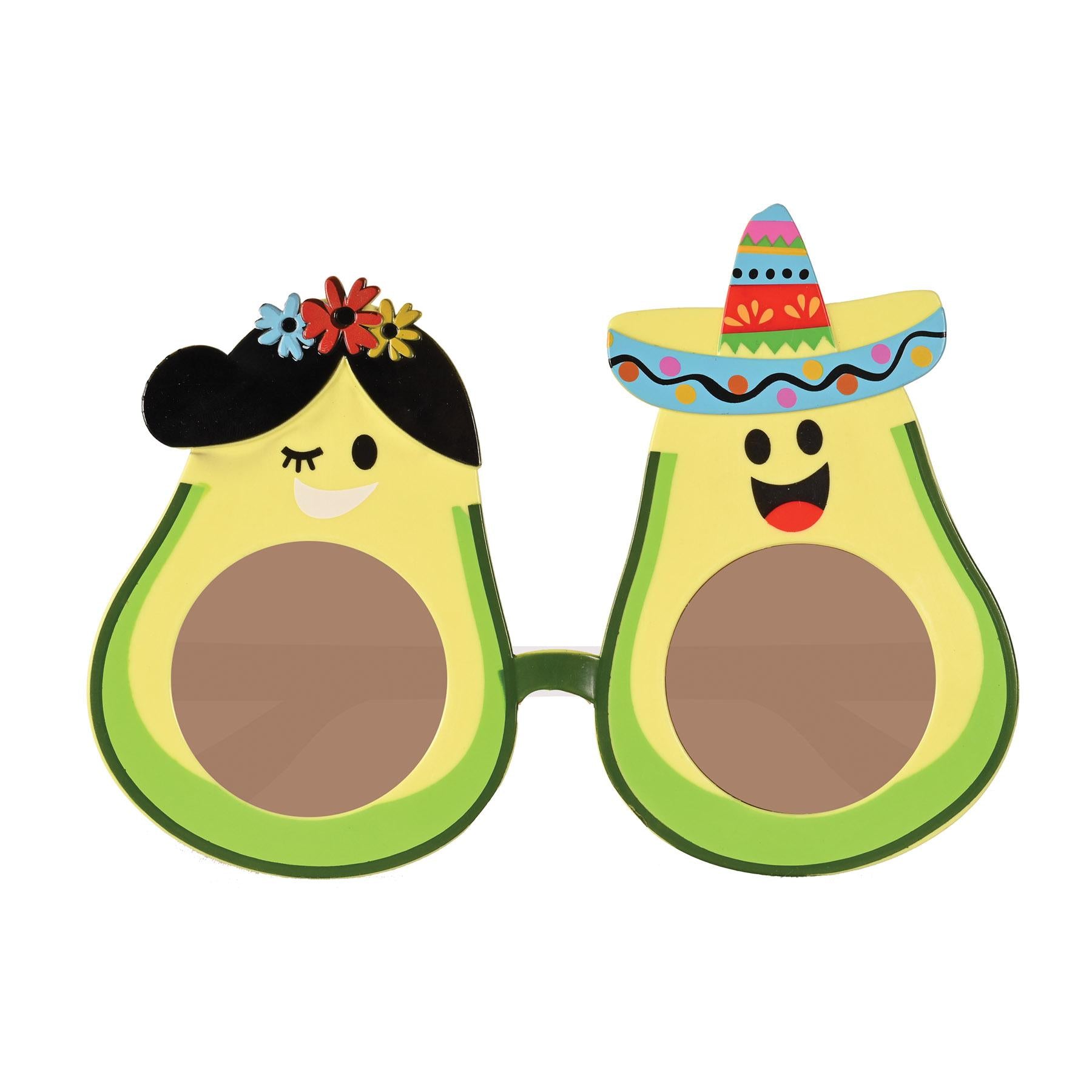 Avocado Glasses - One Size Fits Most, Fiesta Novelty Glasses