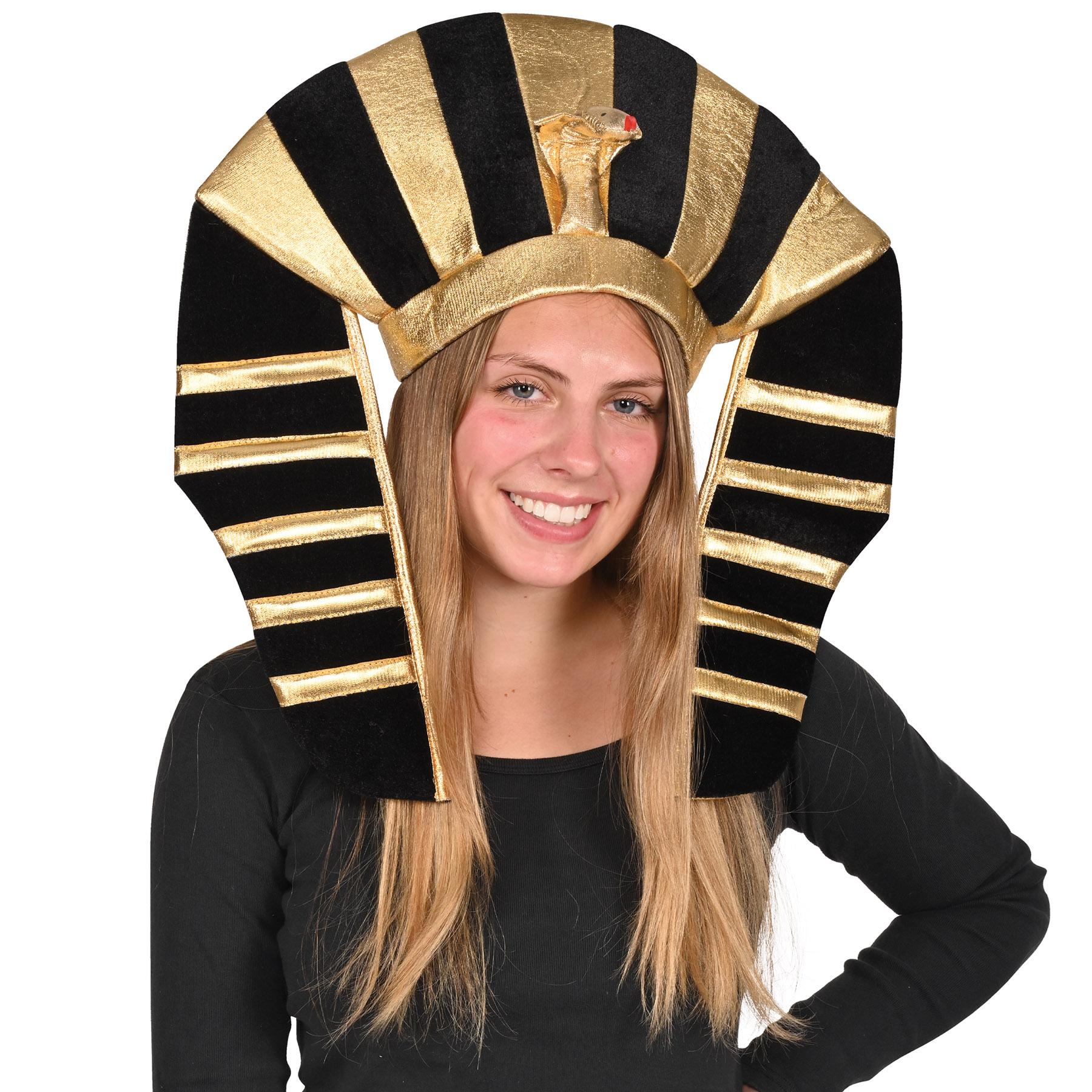 Plush Pharaoh Hat - One-Size Plush Pharaoh Hat