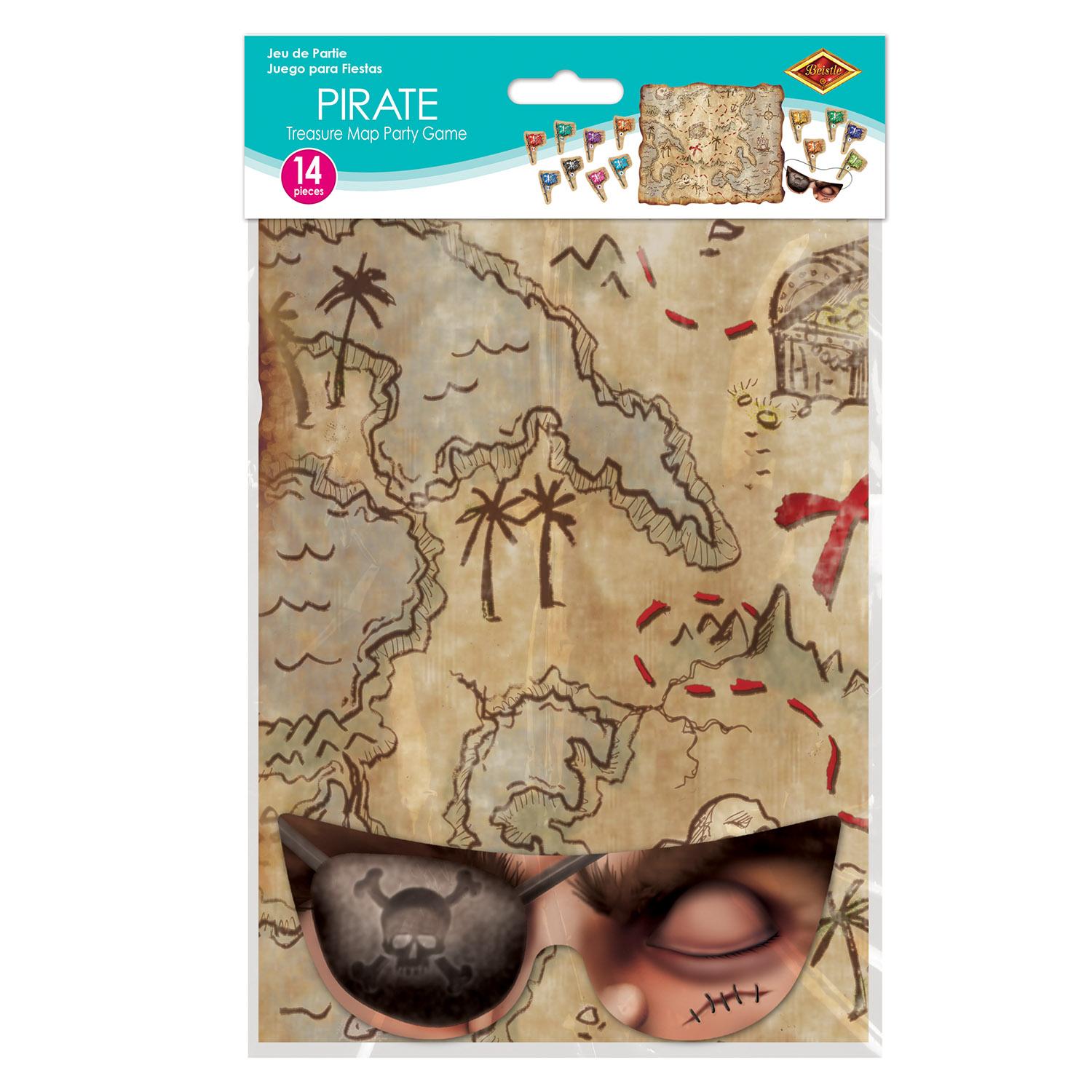 Beistle Pirate Treasure Map Party Game