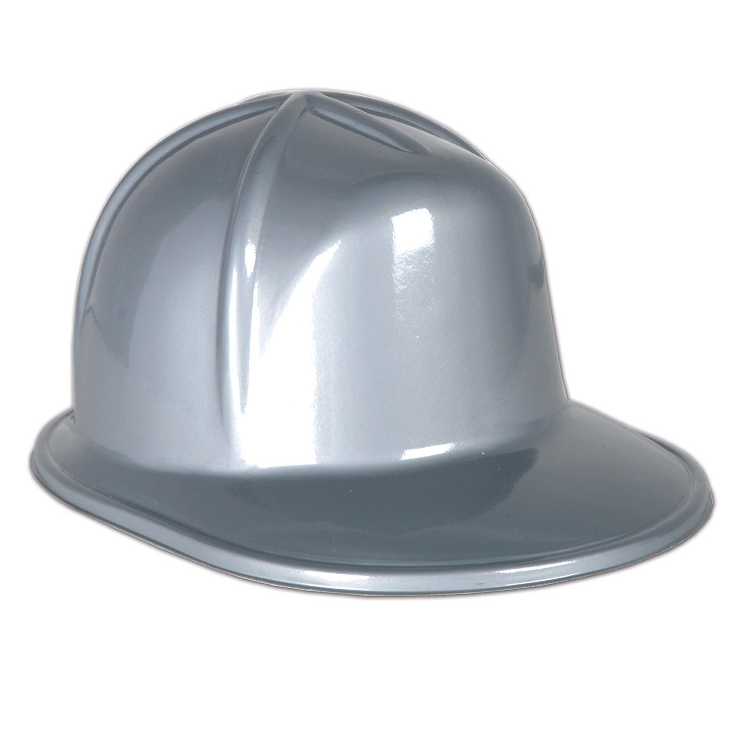 Beistle Silver Plastic Costume Construction Helmet